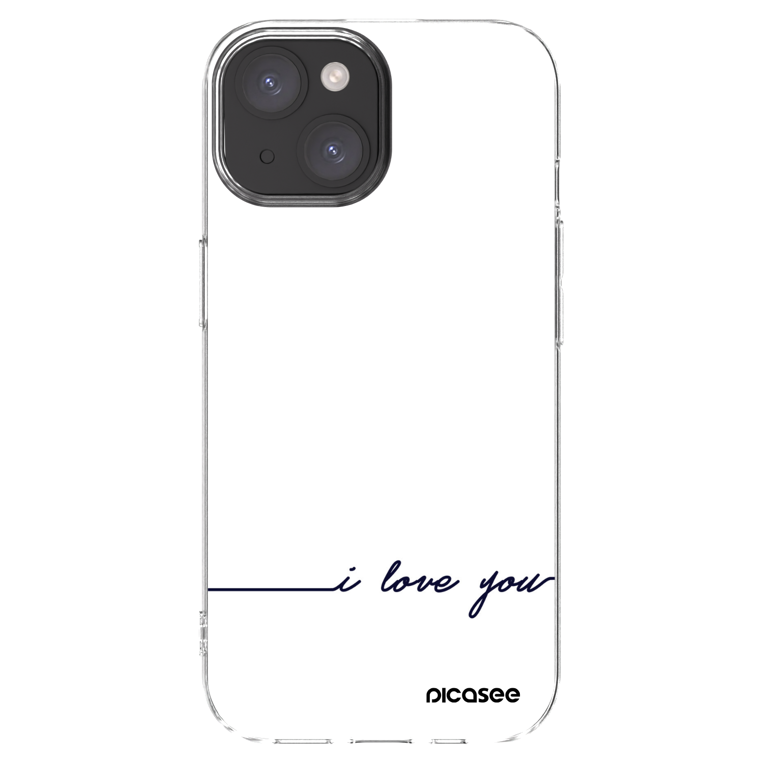 Picasee silikonska prozirna maskica za Apple iPhone 15 - I love you