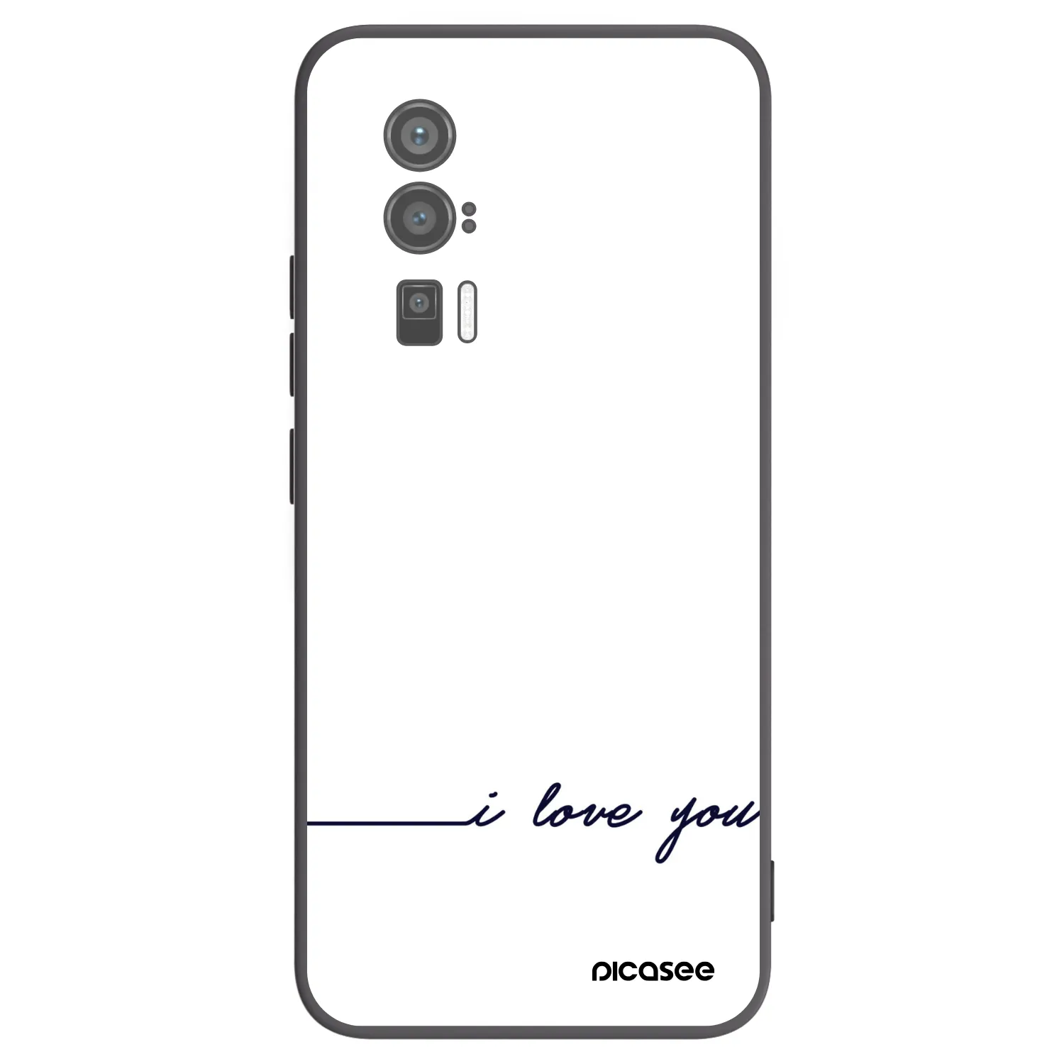 Picasee crna silikonska maskica za Xiaomi Poco F5 Pro 5G - I love you