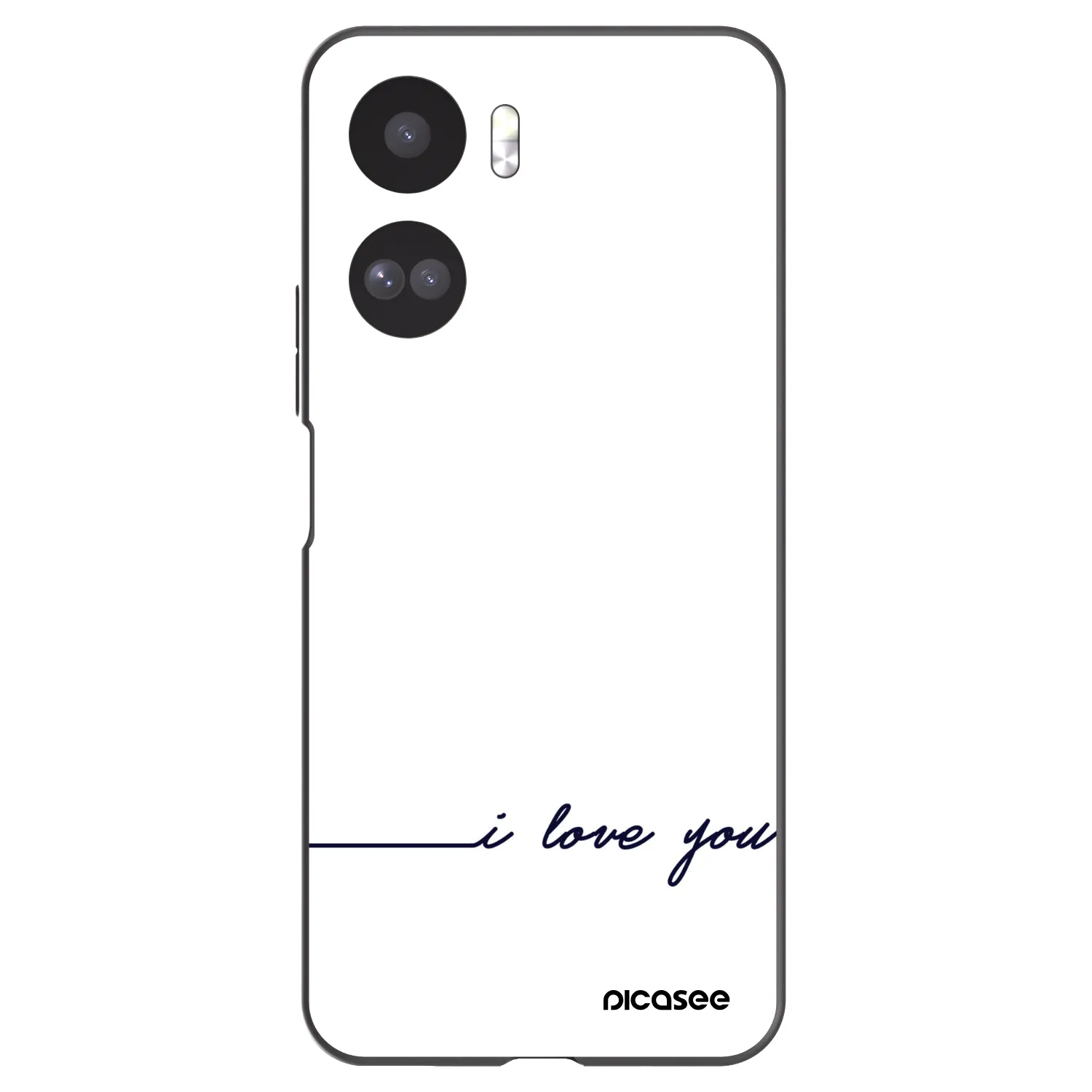 Picasee crna silikonska maskica za Honor 90 Lite 5G - I love you