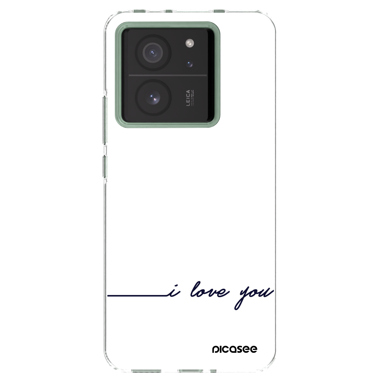 Picasee silikonska prozirna maskica za Xiaomi 13T - I love you