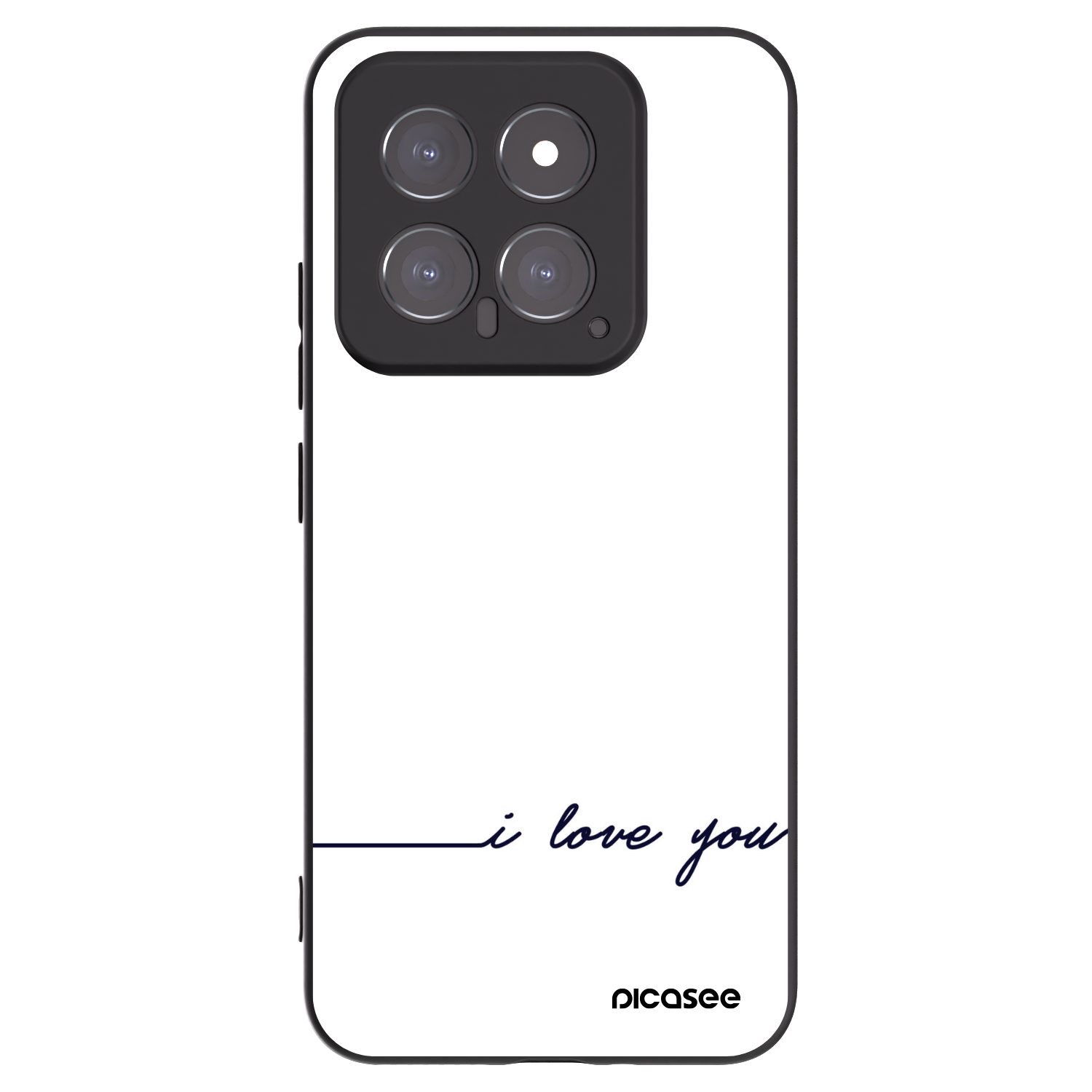 Picasee crna silikonska maskica za Xiaomi 14 - I love you