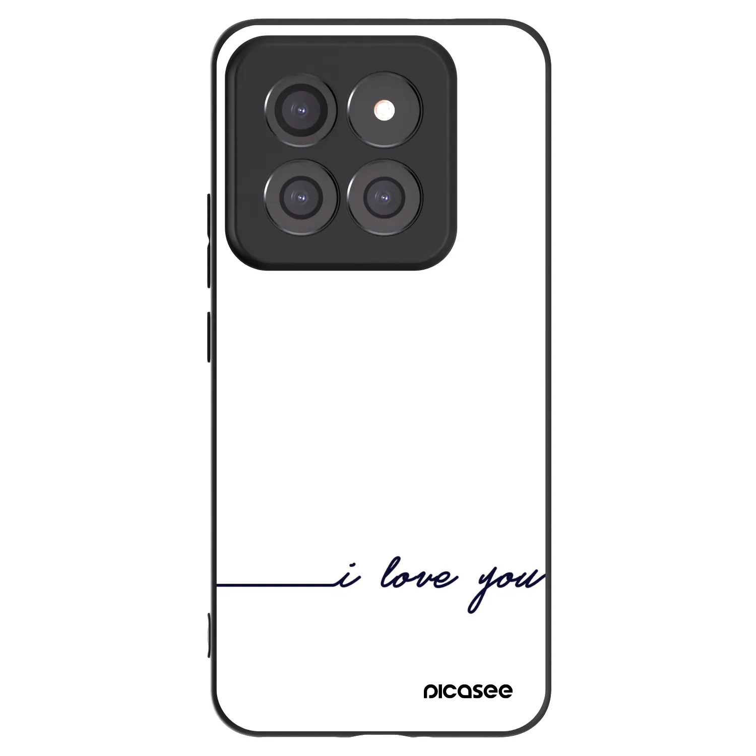 Picasee crna silikonska maskica za Xiaomi 14 Pro - I love you