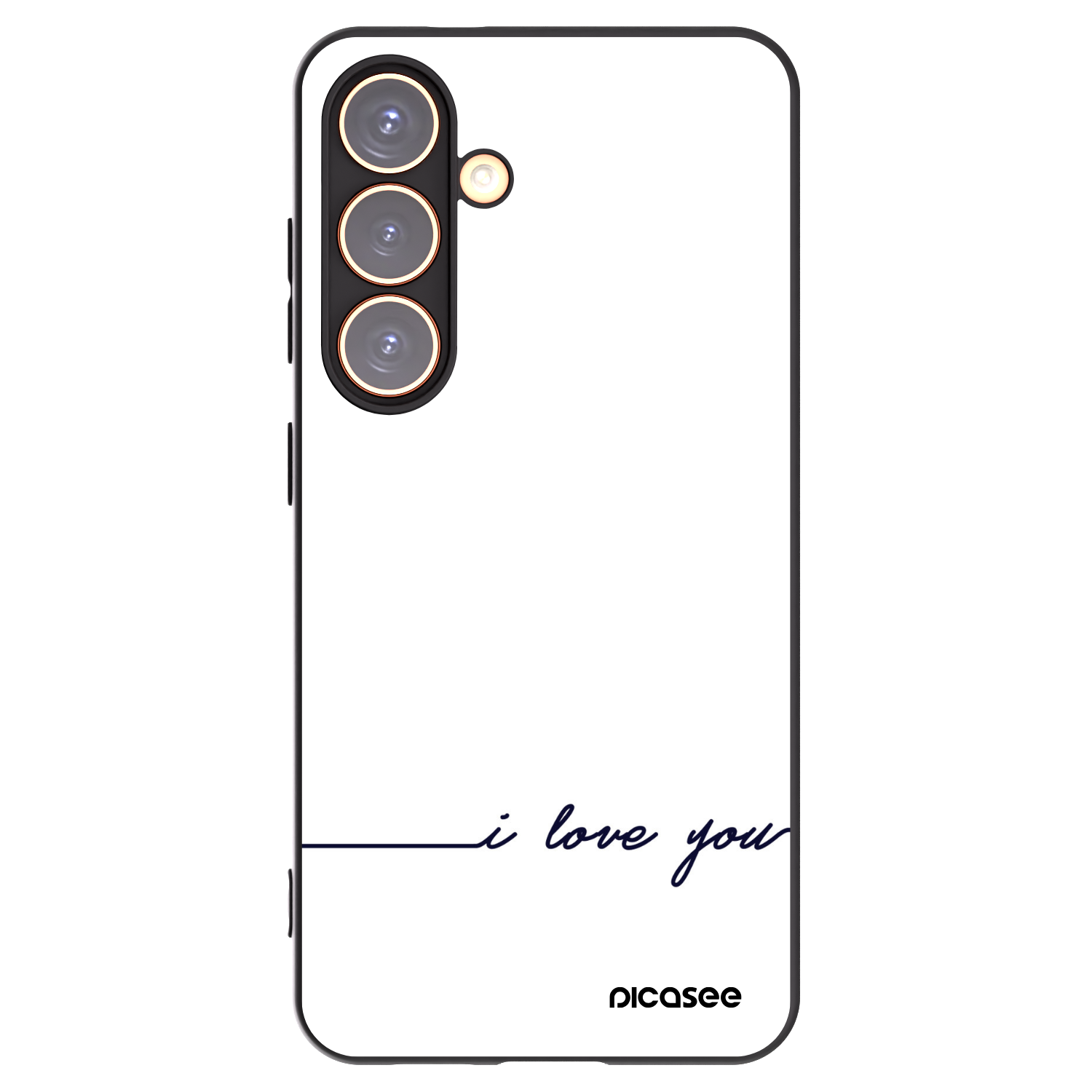 Picasee crna silikonska maskica za Samsung Galaxy S24 S921B 5G - I love you
