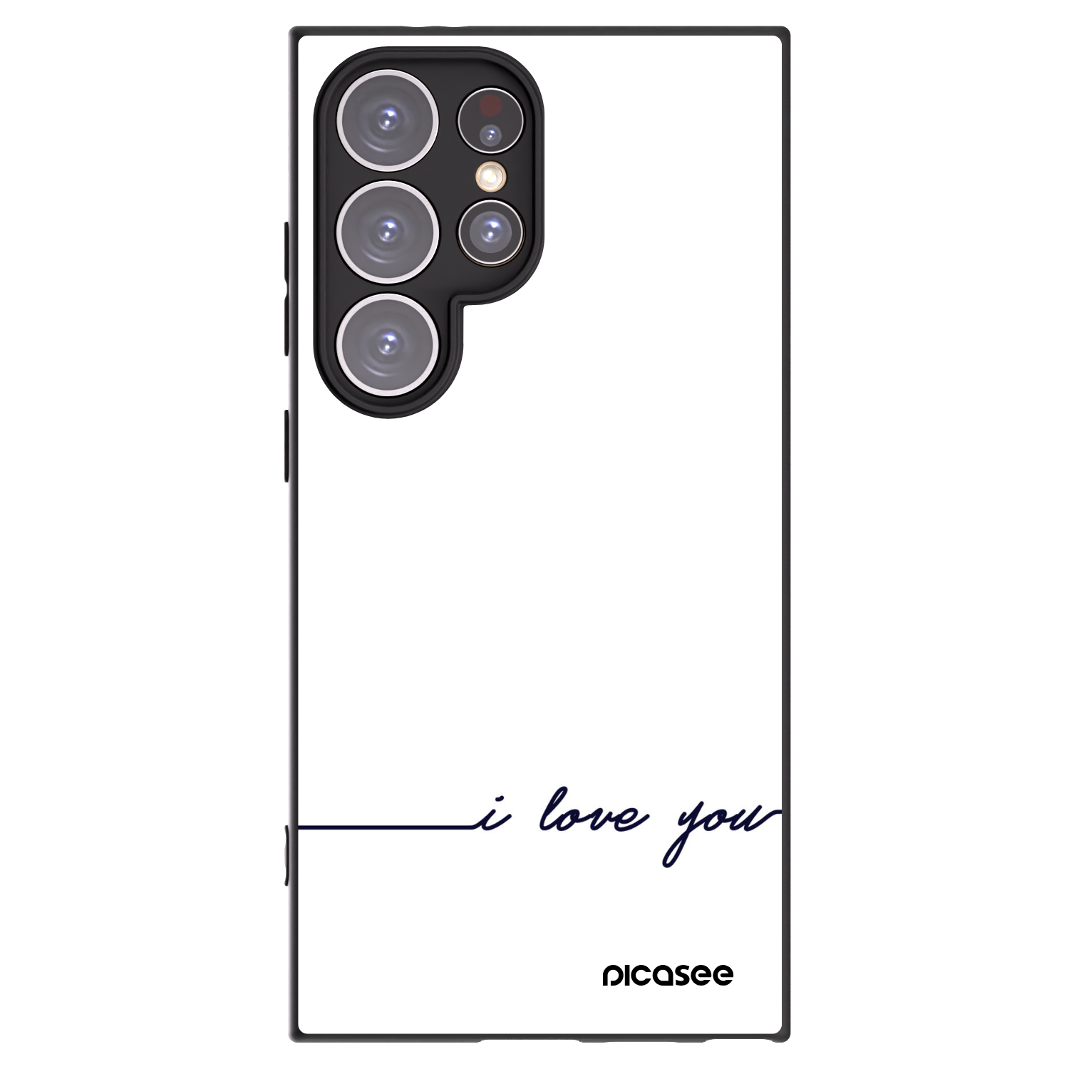 Picasee crna silikonska maskica za Samsung Galaxy S24 Ultra S928B 5G - I love you