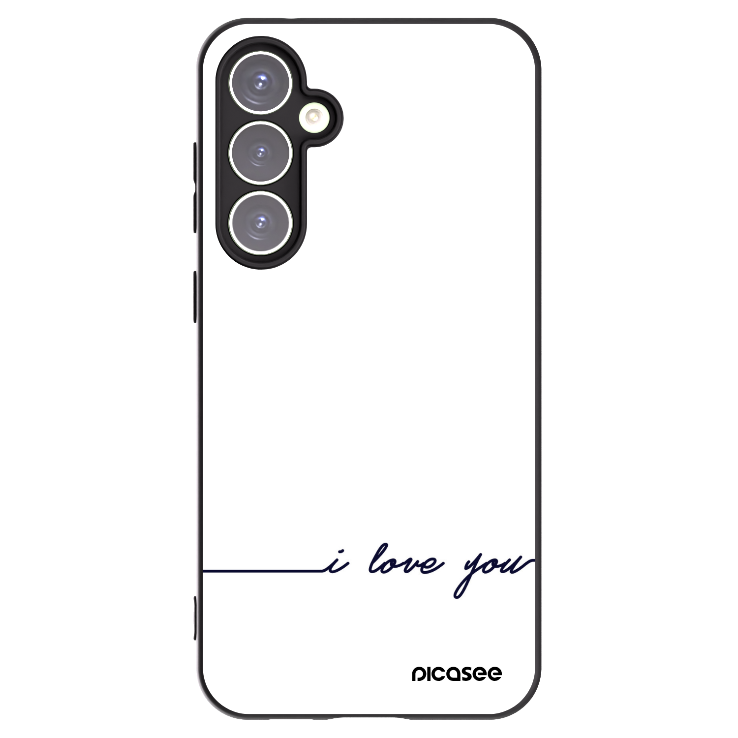 Picasee crna silikonska maskica za Samsung Galaxy S23 FE S711B - I love you