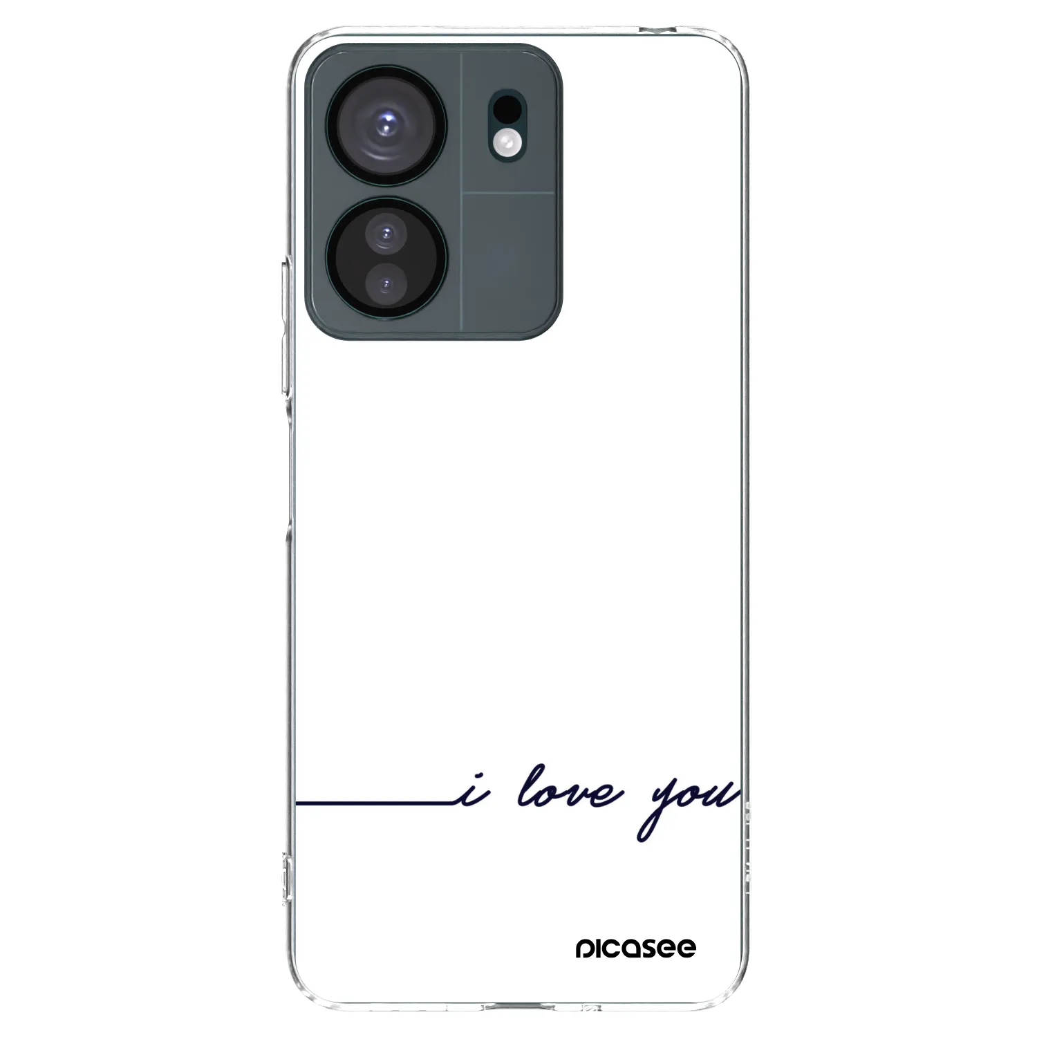 Picasee silikonska prozirna maskica za Xiaomi Redmi 13C 4G - I love you
