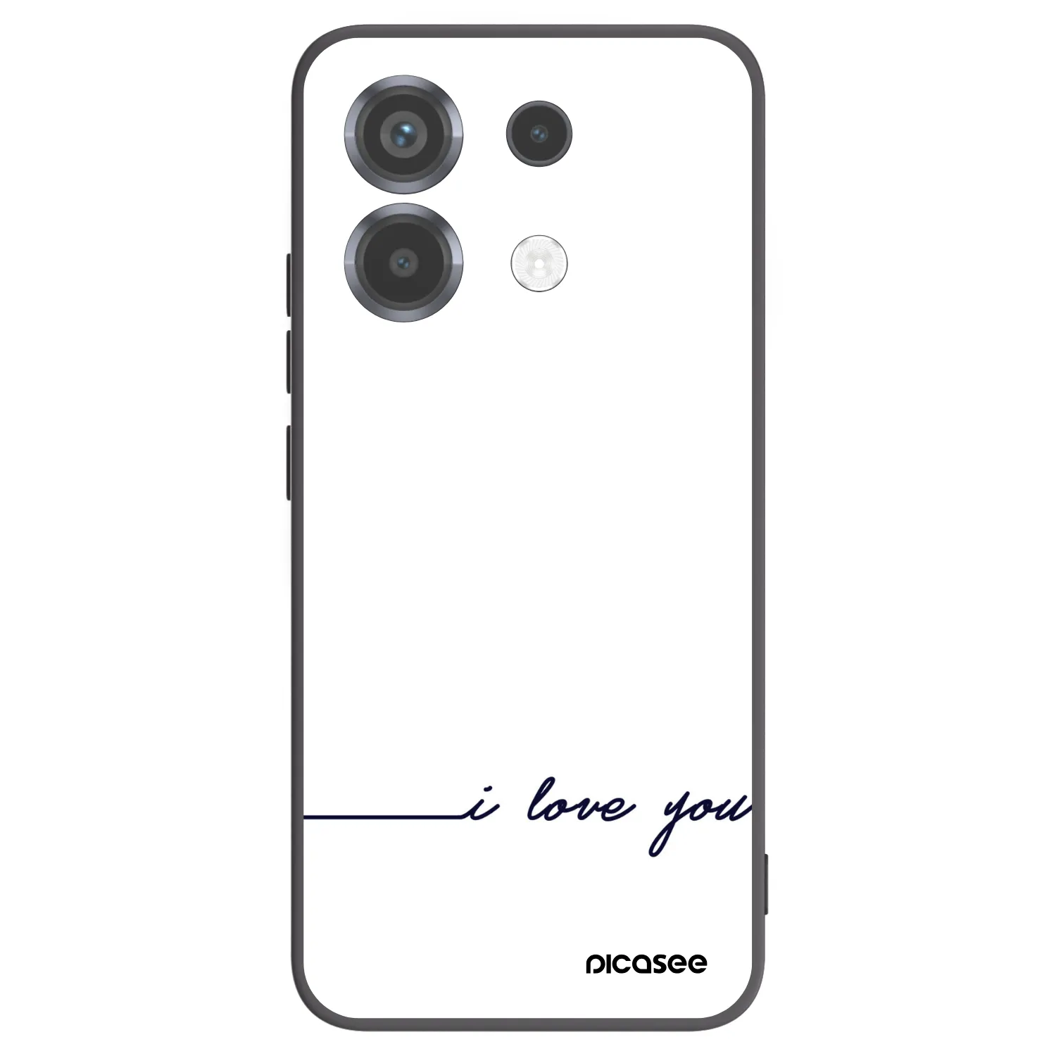 Picasee crna silikonska maskica za Xiaomi Poco X6 - I love you