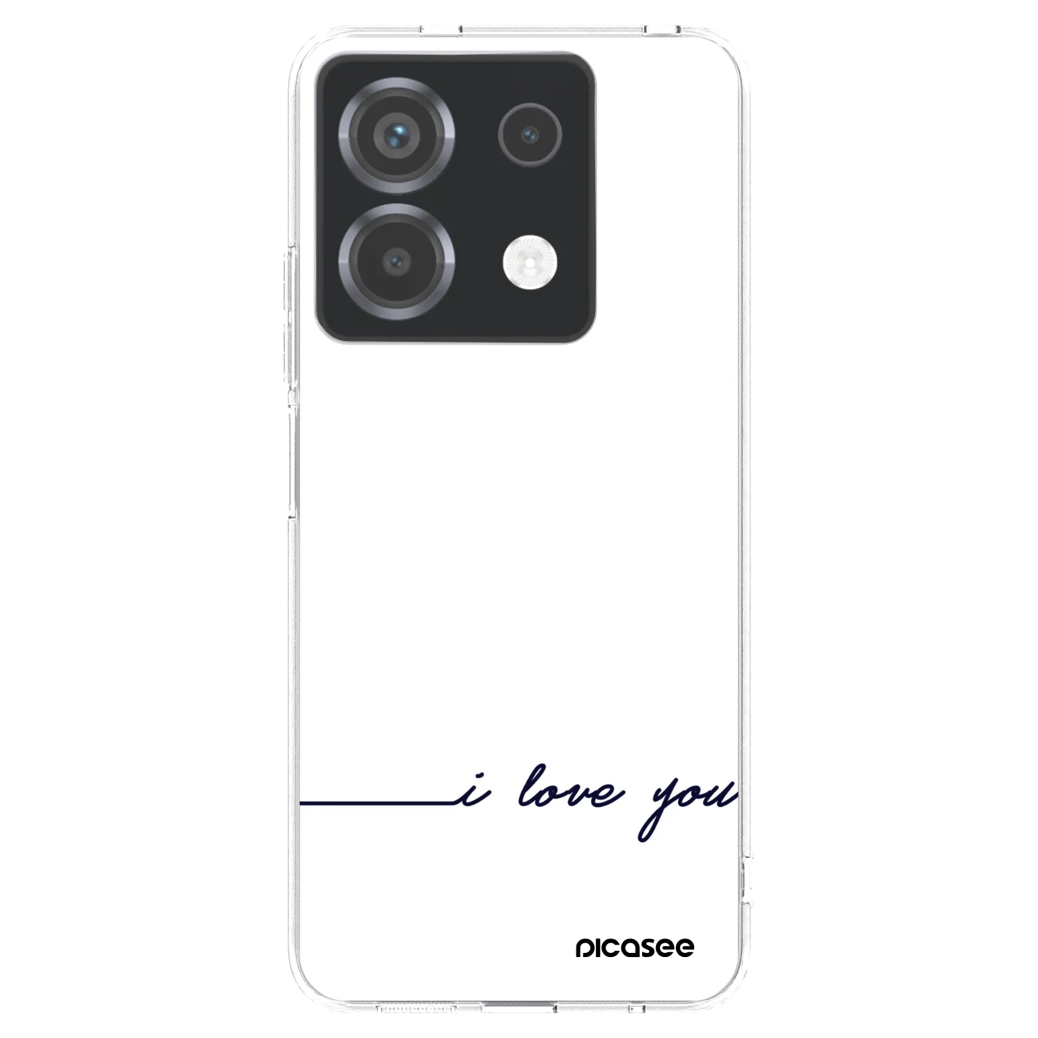 Picasee silikonska prozirna maskica za Xiaomi Poco X6 - I love you