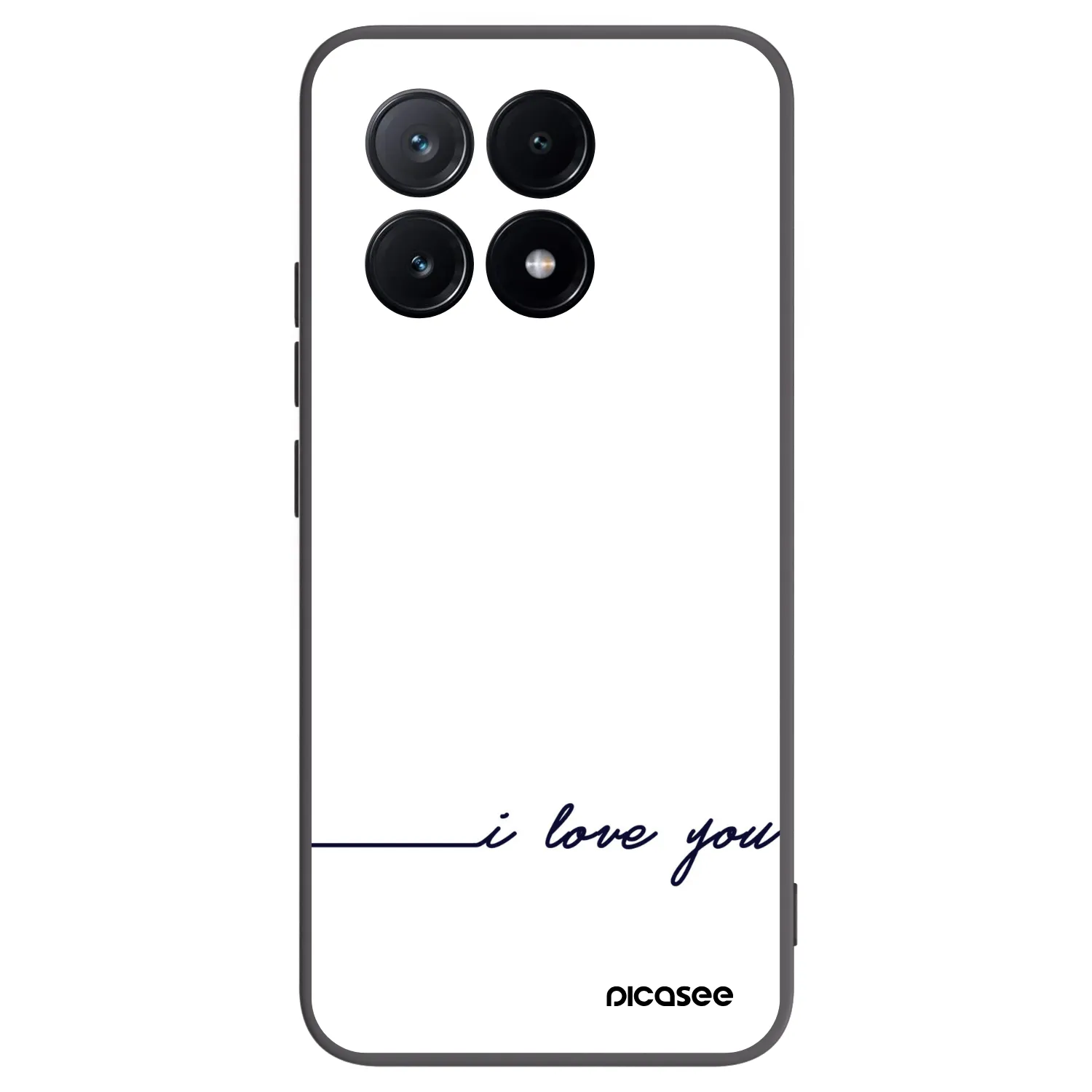 Picasee crna silikonska maskica za Xiaomi Poco X6 Pro - I love you
