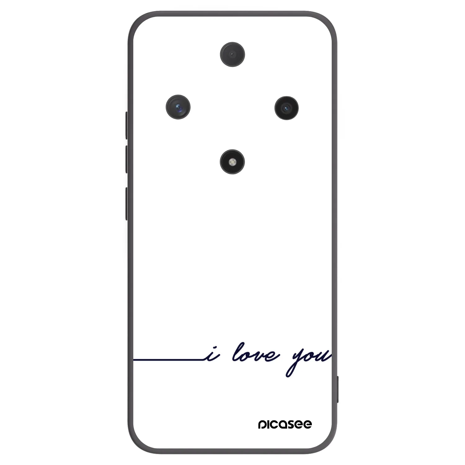 Picasee crna silikonska maskica za Honor Magic6 Lite 5G - I love you