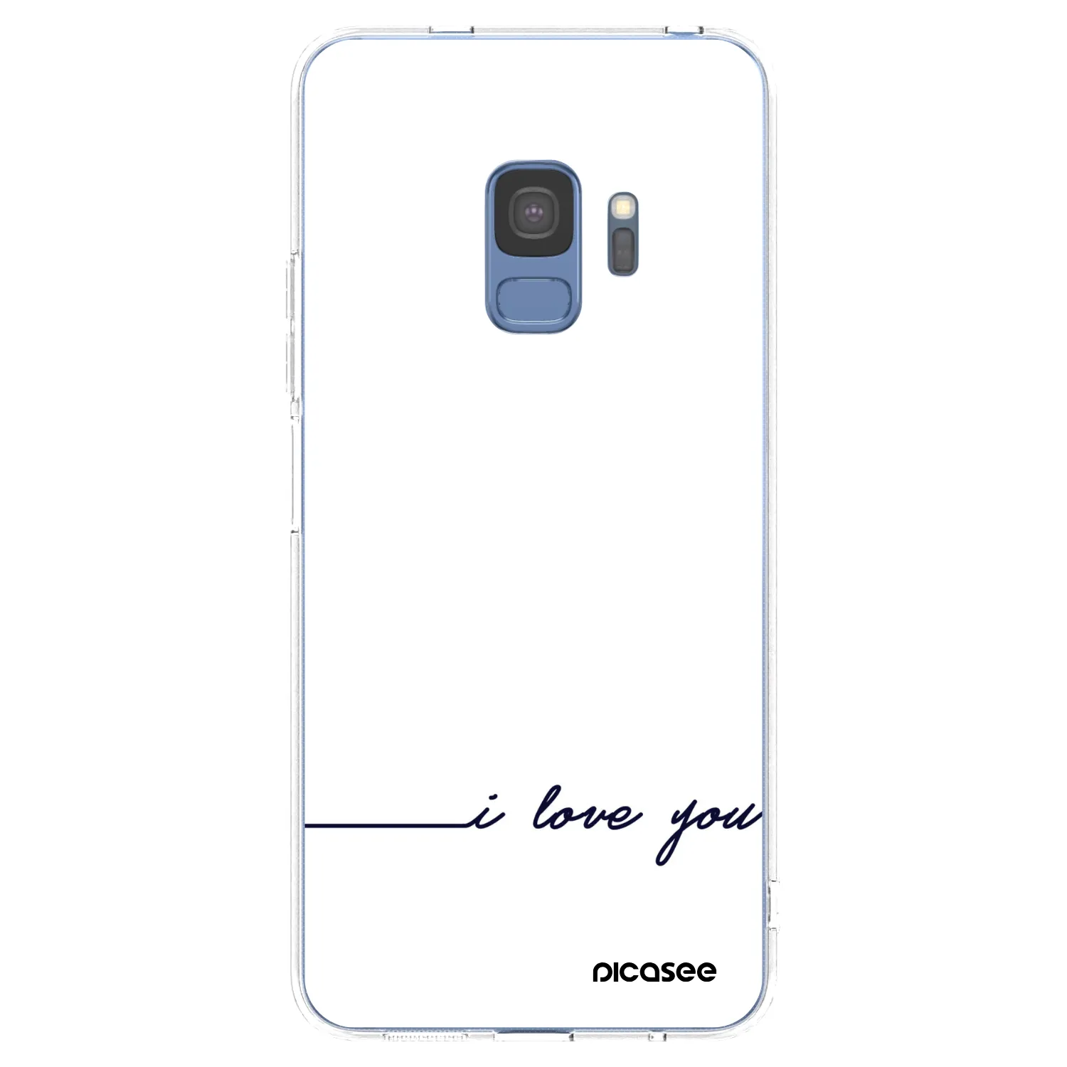 Picasee silikonska prozirna maskica za Samsung Galaxy S9 G960F - I love you