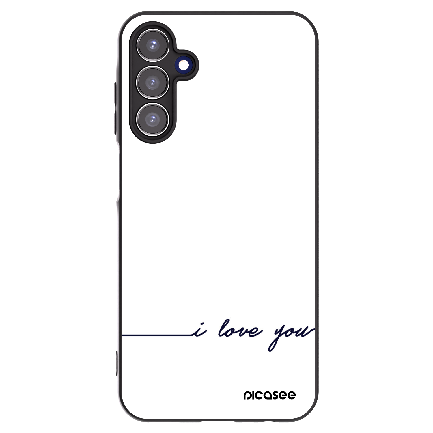 Picasee crna silikonska maskica za Samsung Galaxy A15 A155F 4G - I love you