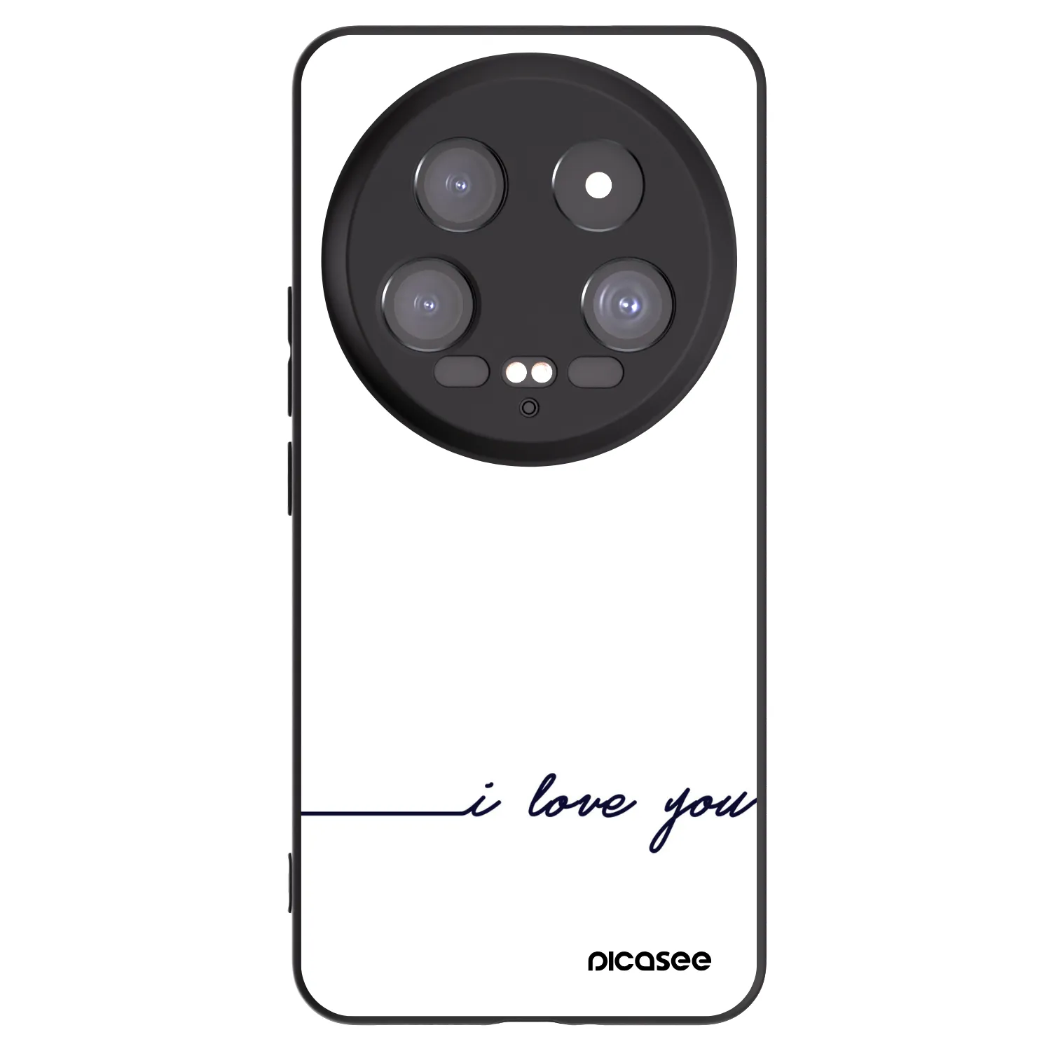Picasee crna silikonska maskica za Xiaomi 14 Ultra - I love you