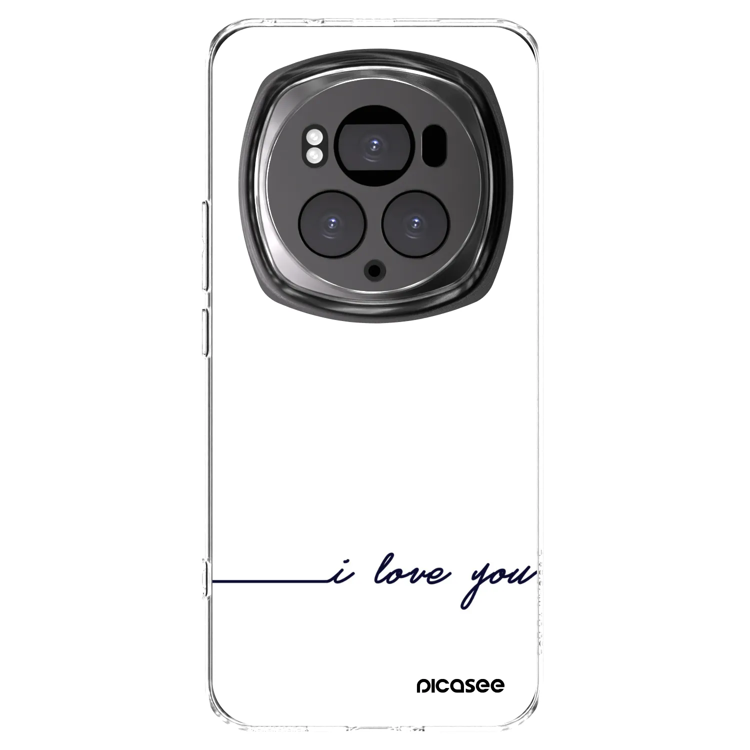 Picasee silikonska prozirna maskica za Honor Magic6 Pro - I love you