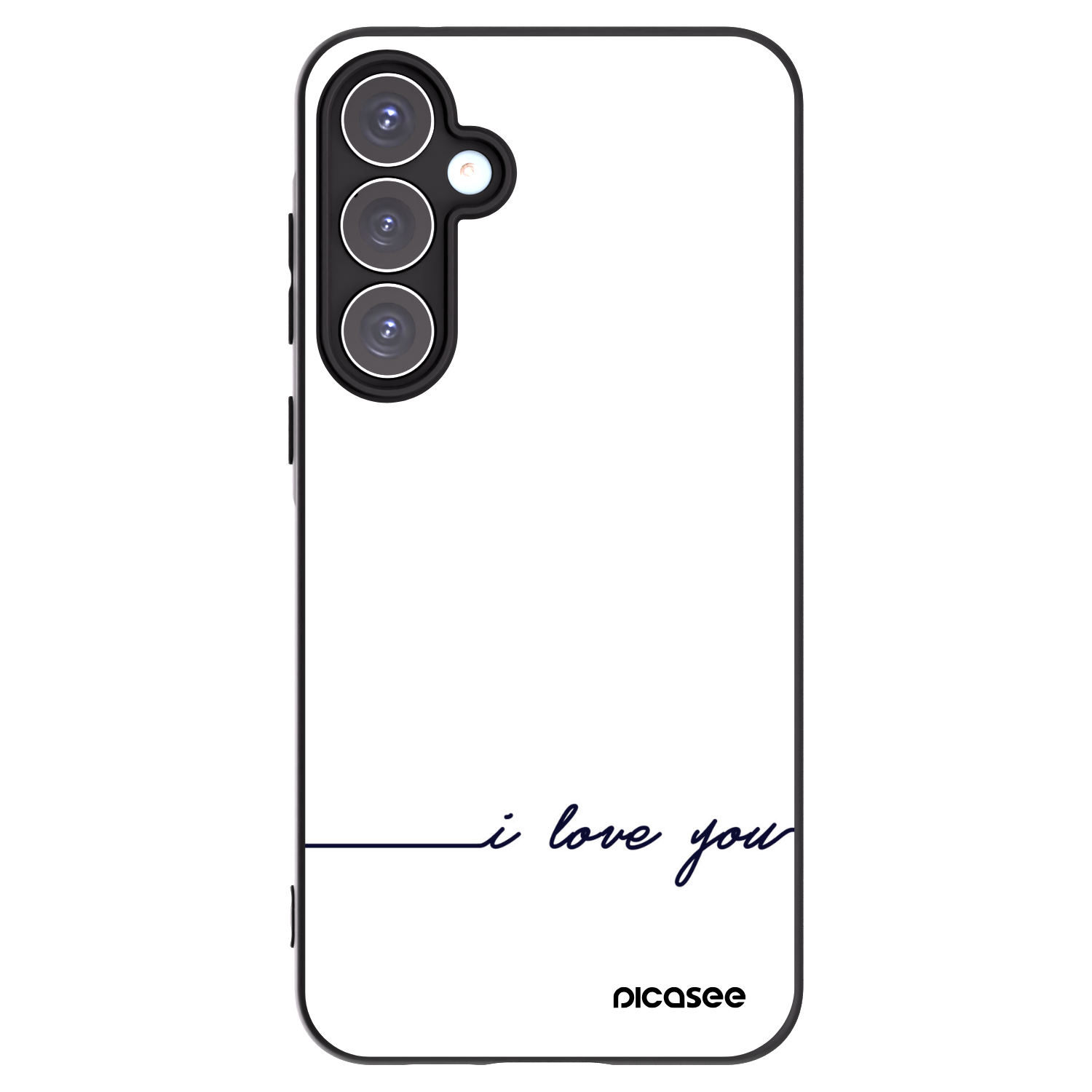 Picasee crna silikonska maskica za Samsung Galaxy A55 5G A556B - I love you