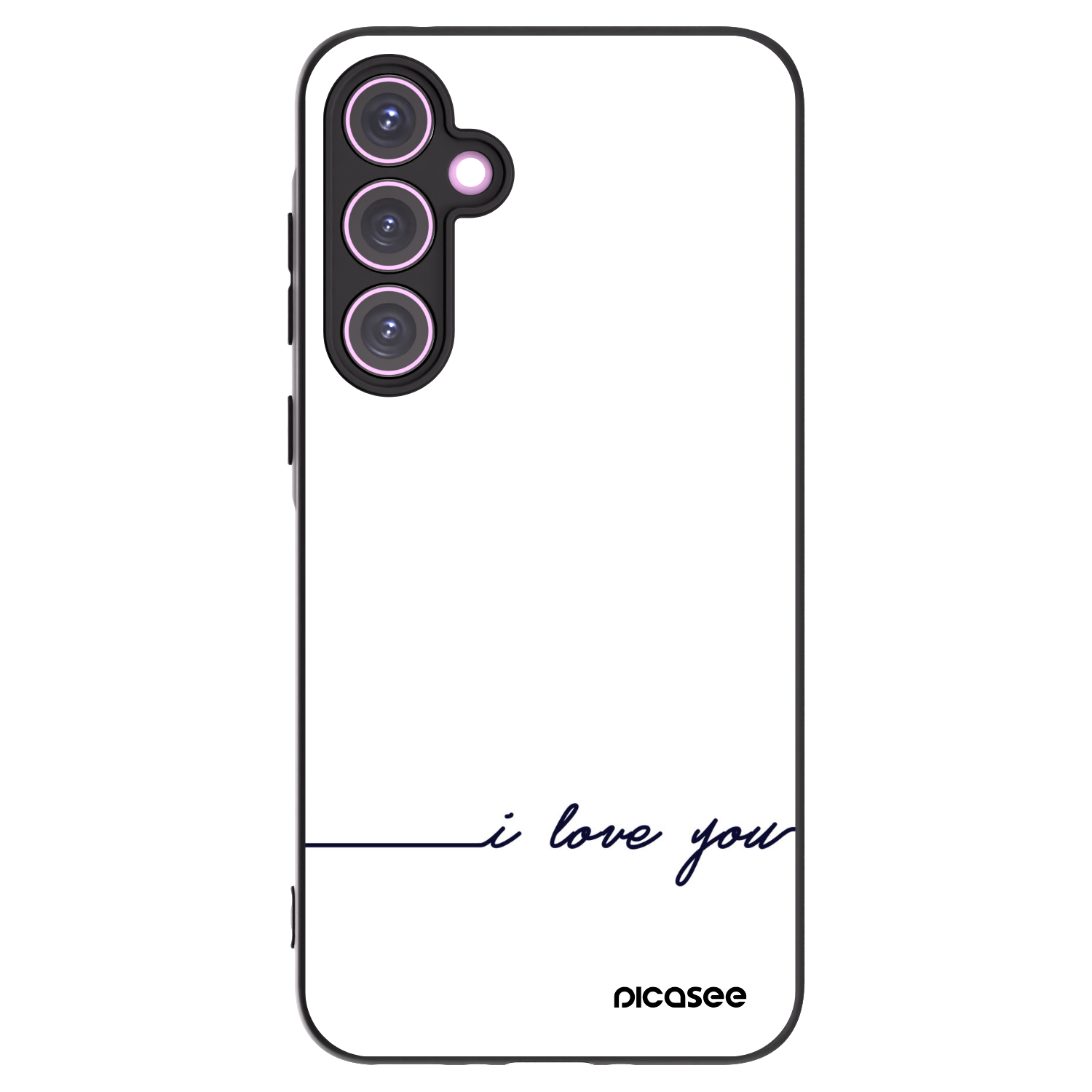 Picasee crna silikonska maskica za Samsung Galaxy A35 5G A356B - I love you