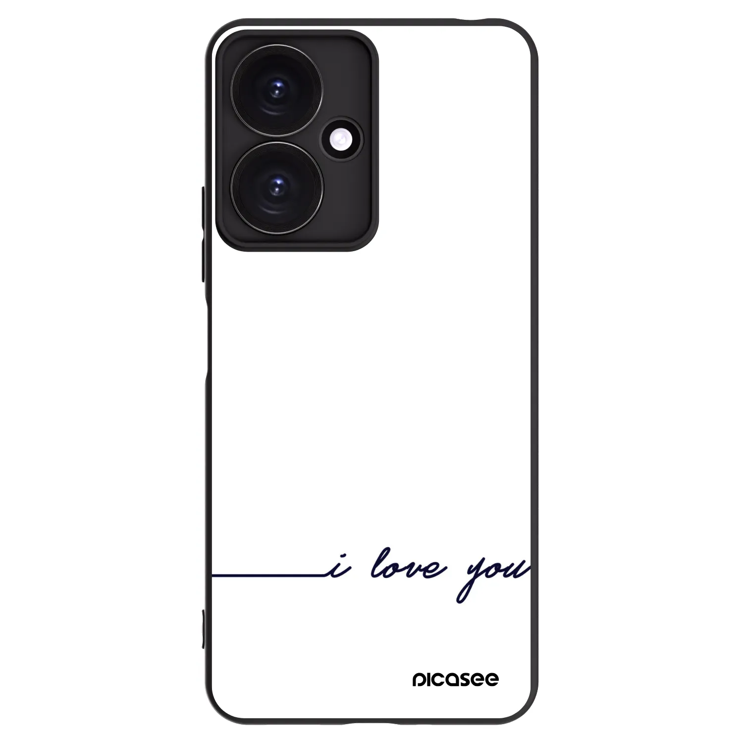 Picasee crna silikonska maskica za Xiaomi Redmi 13C 5G - I love you