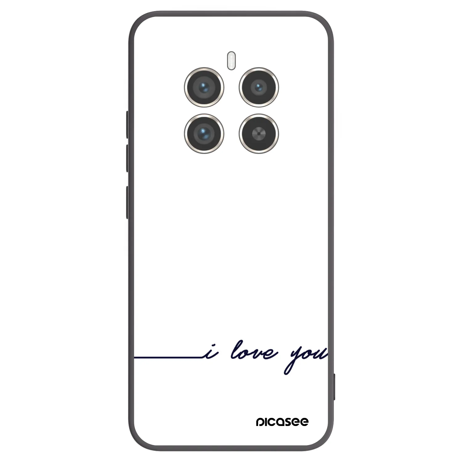 Picasee crna silikonska maskica za Realme 12 Pro 5G - I love you