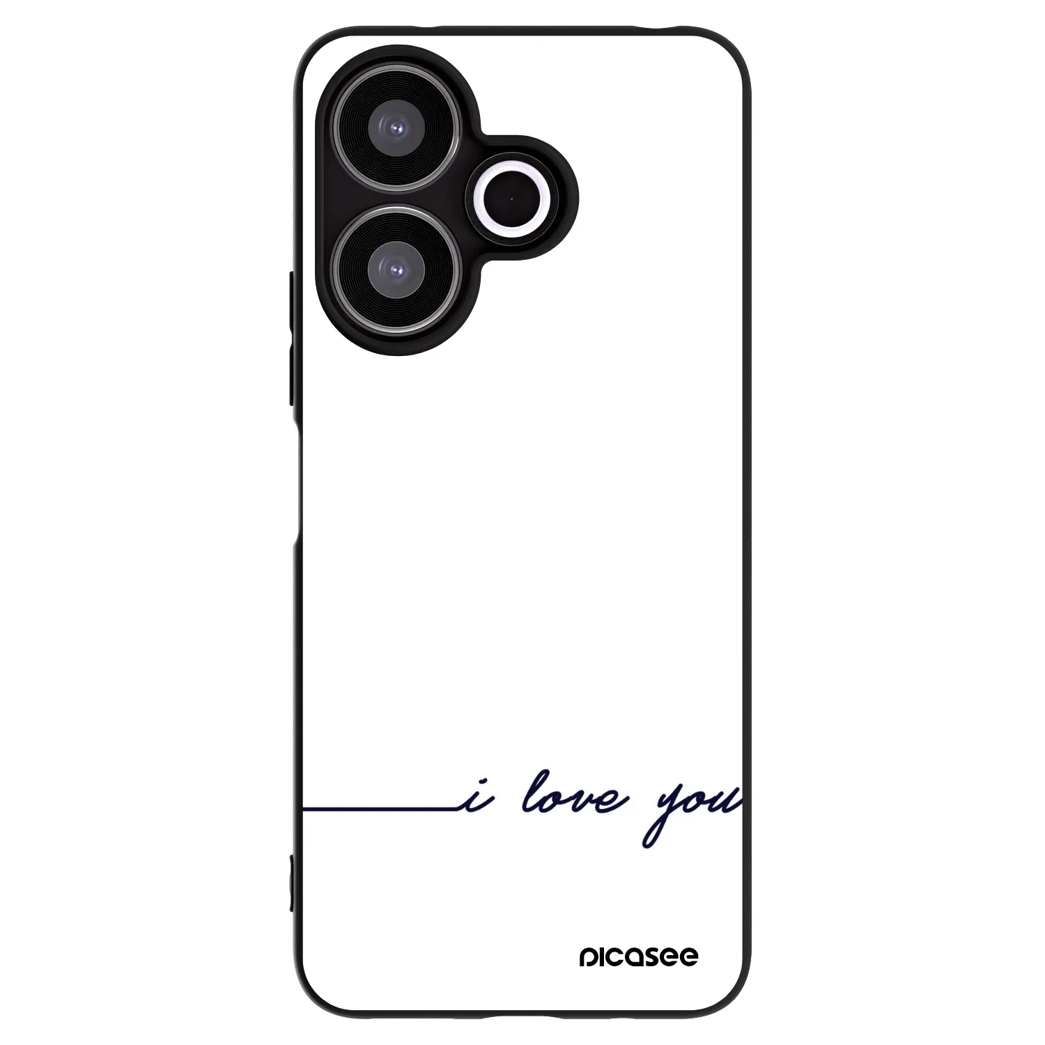 Picasee crna silikonska maskica za Xiaomi Redmi 13 4G - I love you