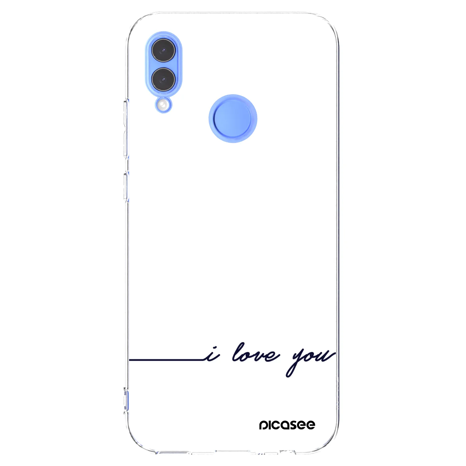 Picasee silikonska prozirna maskica za Huawei P Smart 2019 - I love you