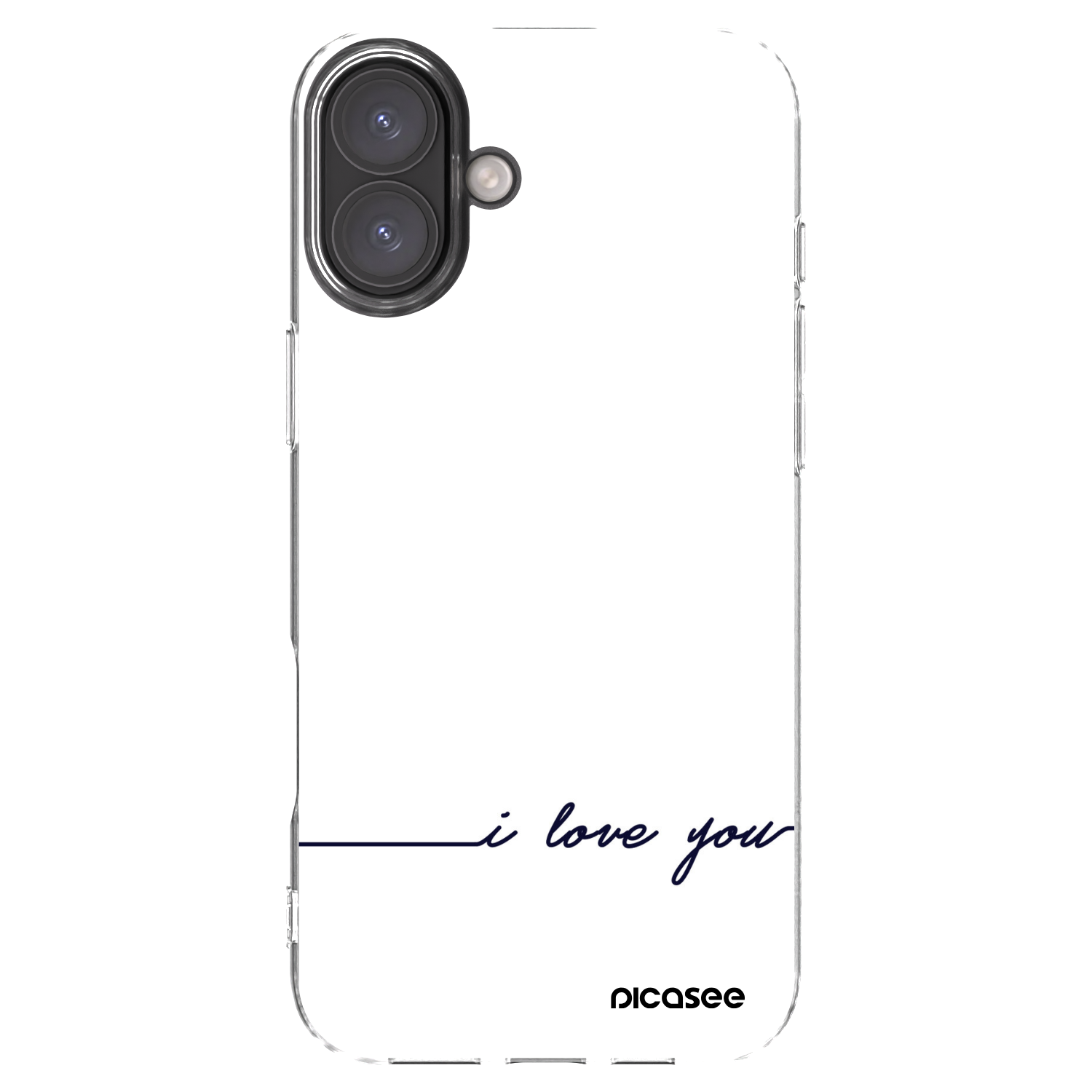 Picasee silikonska prozirna maskica za Apple iPhone 16 Plus - I love you