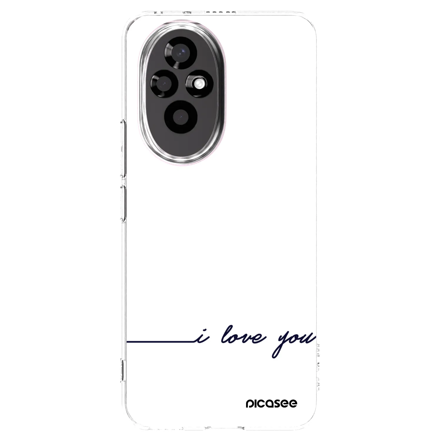 Picasee silikonska prozirna maskica za Honor 200 5G - I love you