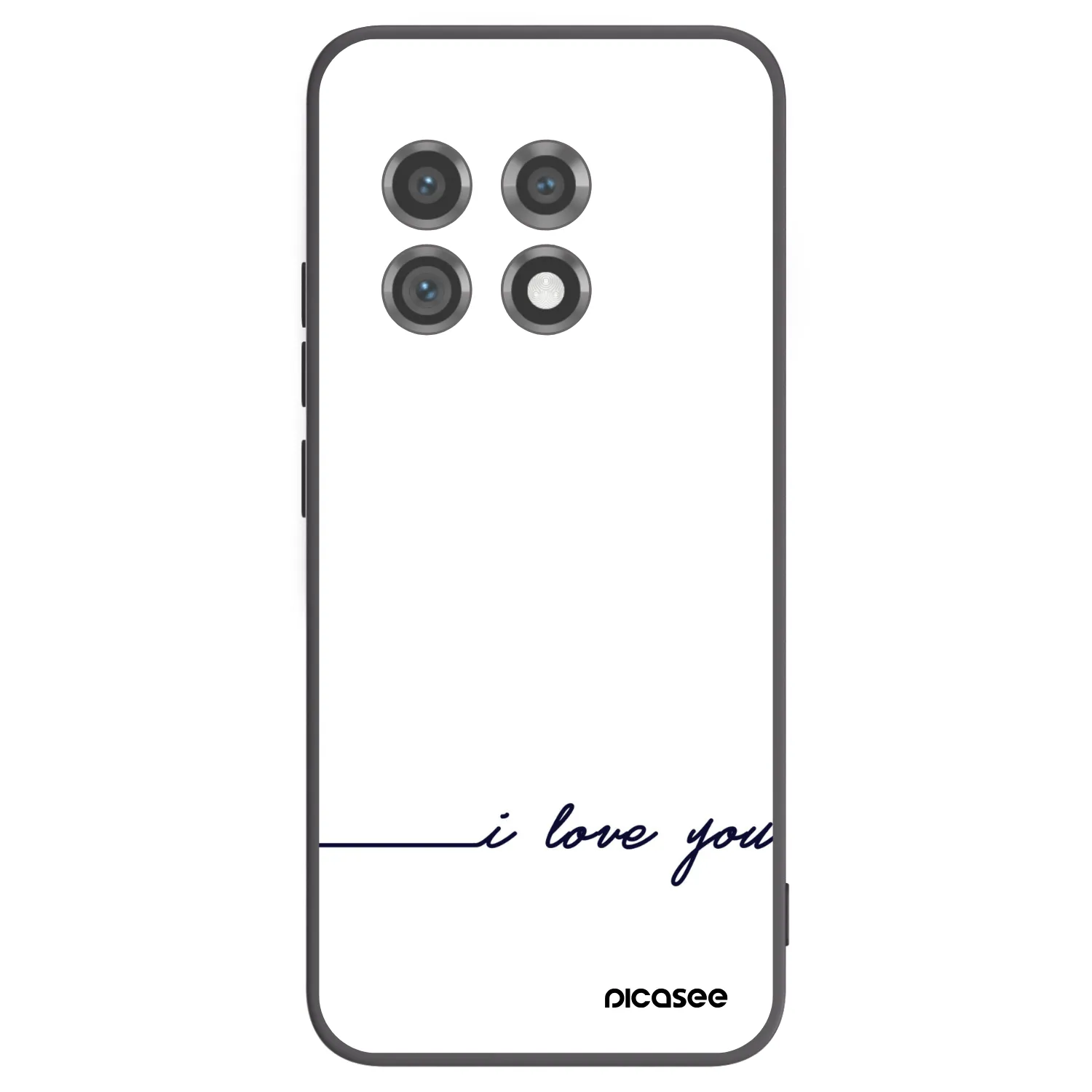 Picasee crna silikonska maskica za OnePlus 11 5G - I love you