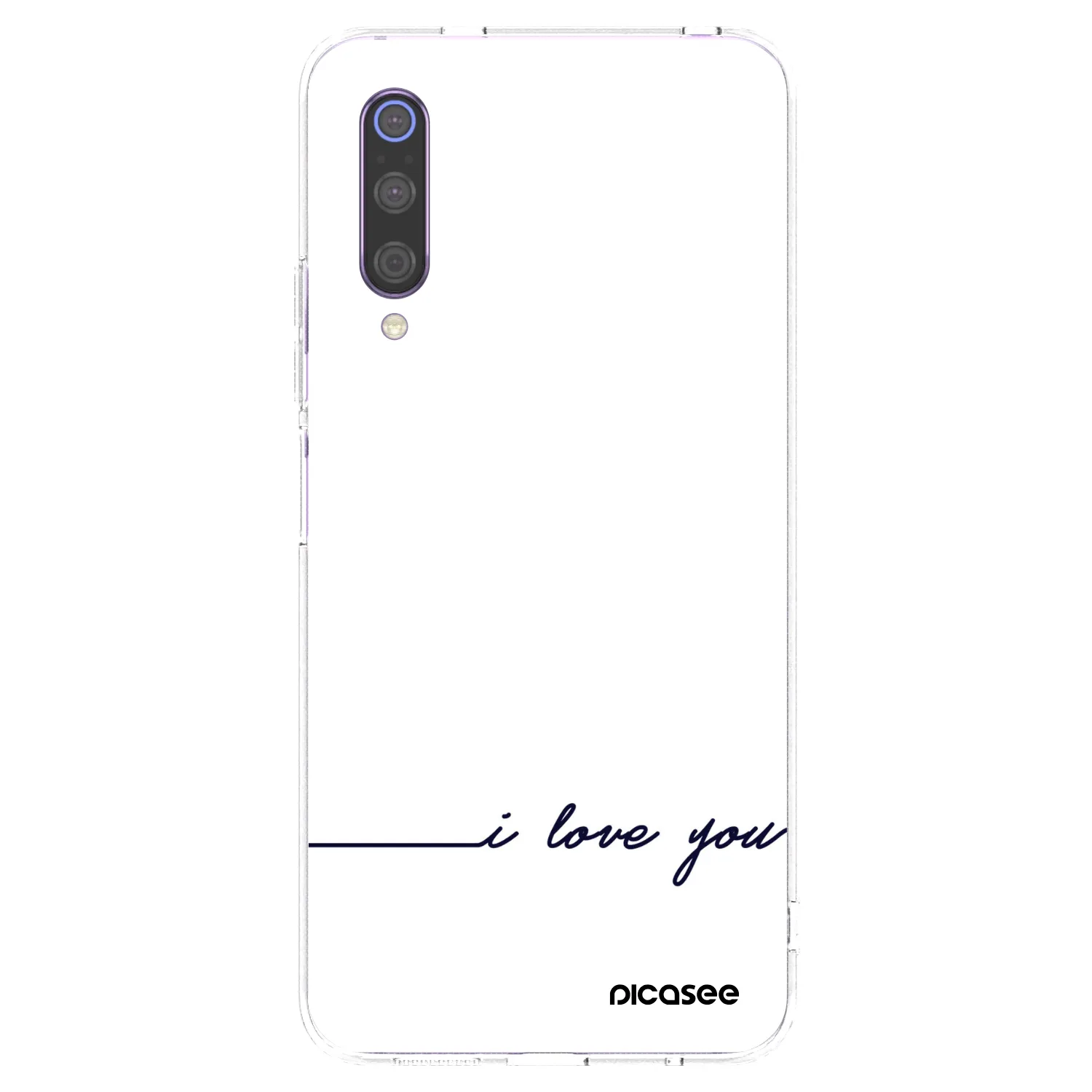 Picasee silikonska prozirna maskica za Xiaomi Mi 9 - I love you