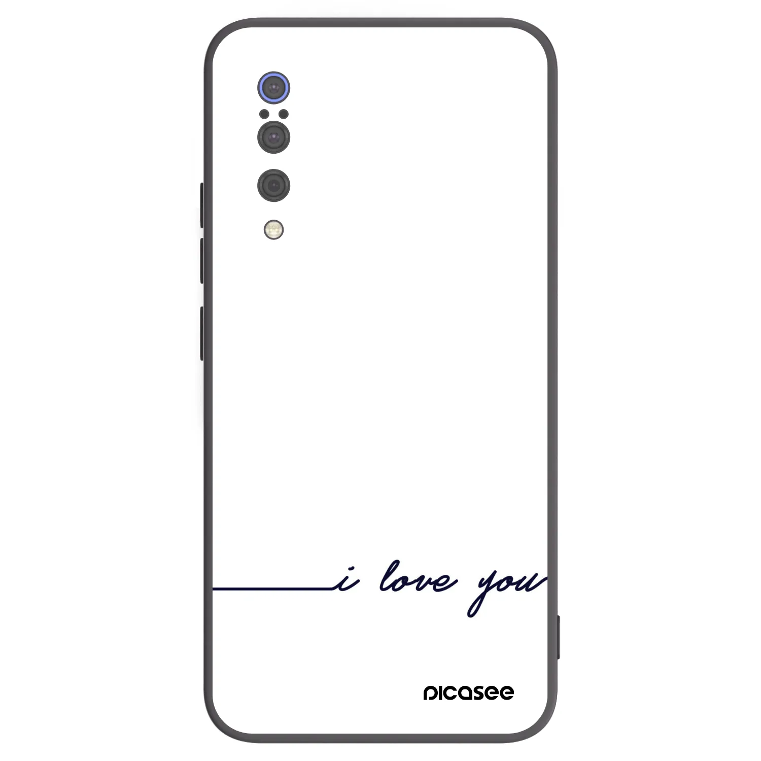 Picasee crna silikonska maskica za Xiaomi Mi 9 - I love you