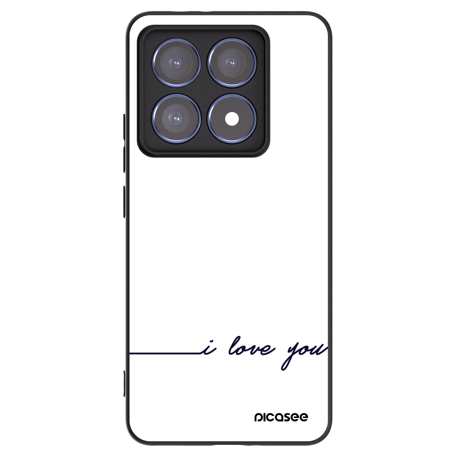 Picasee crna silikonska maskica za Xiaomi 14T Pro - I love you