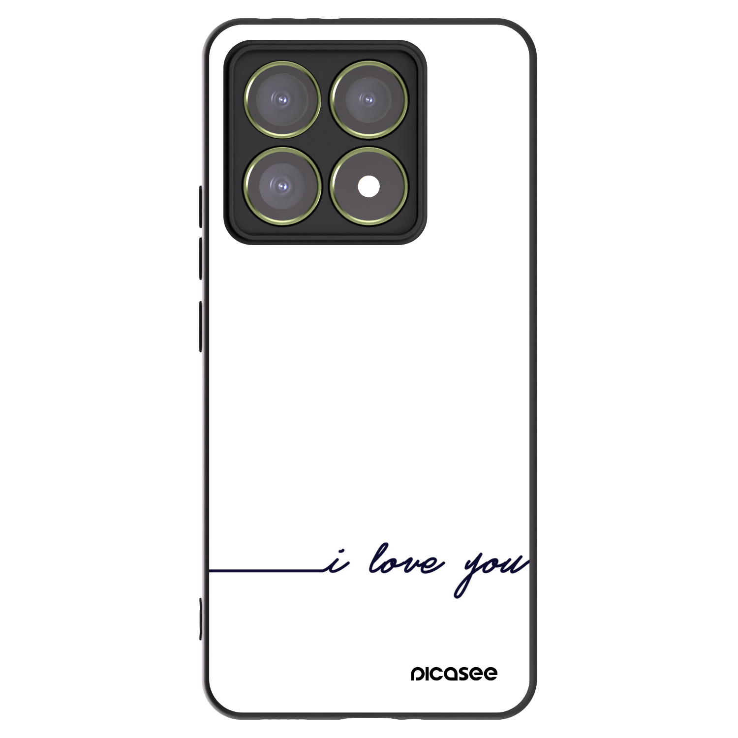 Picasee crna silikonska maskica za Xiaomi 14T - I love you