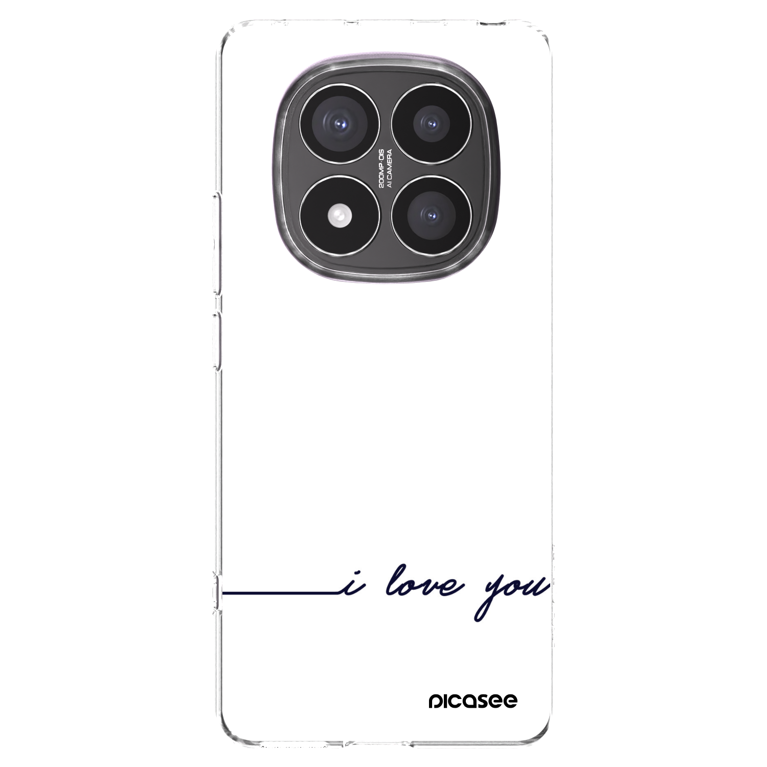 Picasee silikonska prozirna maskica za Xiaomi Redmi Note 14 Pro+ 5G - I love you