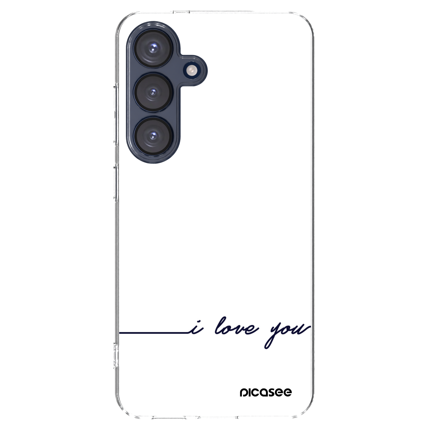 Picasee silikonska prozirna maskica za Samsung Galaxy S25 5G - I love you