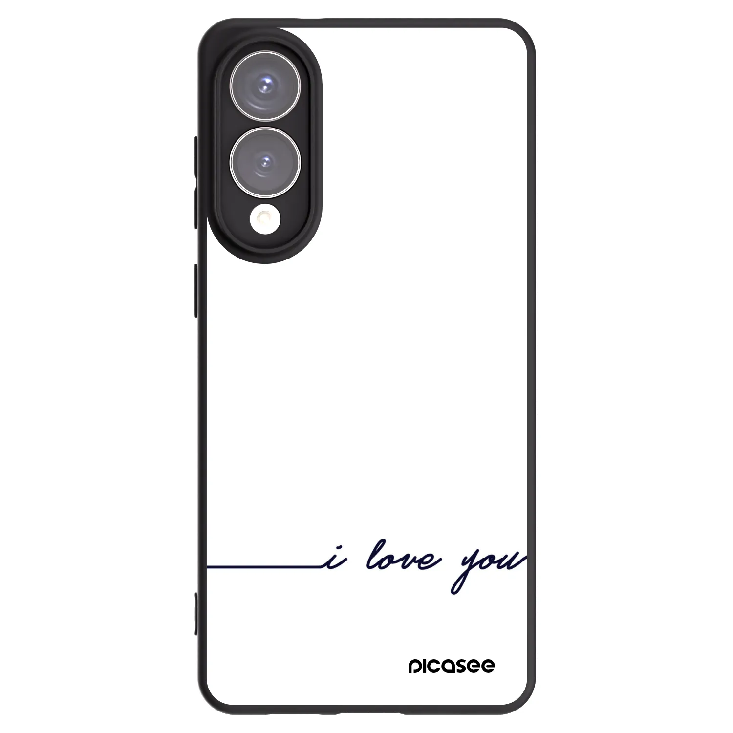 Picasee crna silikonska maskica za Samsung Galaxy S25 Edge 5G - I love you