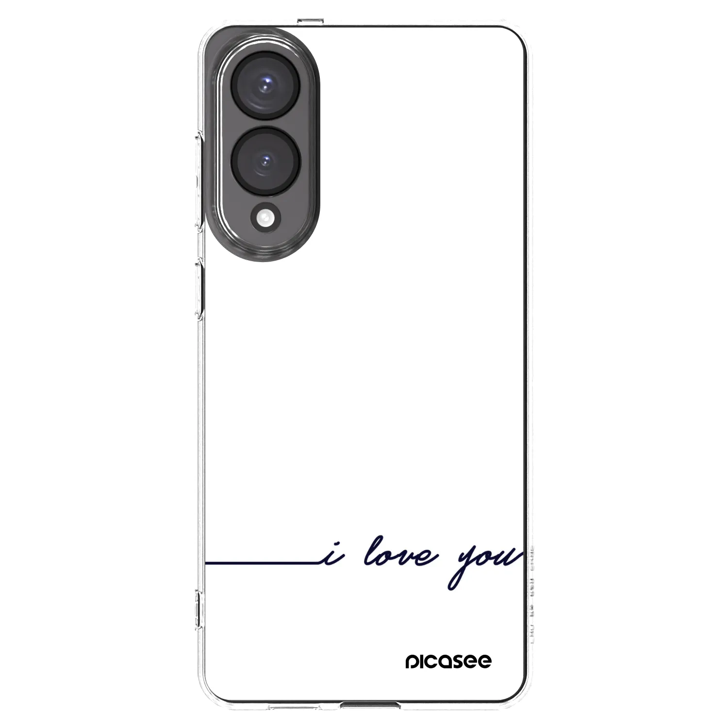 Picasee silikonska prozirna maskica za Samsung Galaxy S25 Edge 5G - I love you