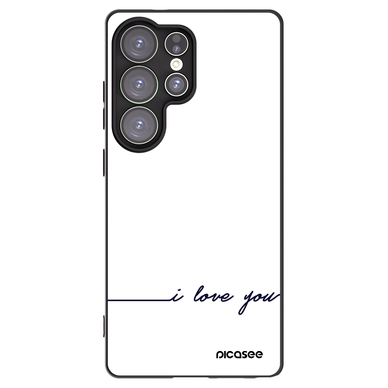 Picasee crna silikonska maskica za Samsung Galaxy S25 Ultra 5G - I love you