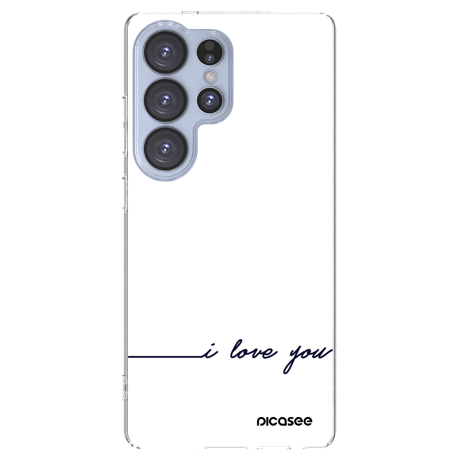 Picasee silikonska prozirna maskica za Samsung Galaxy S25 Ultra 5G - I love you