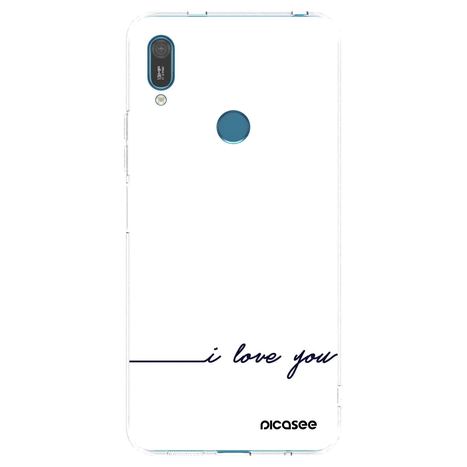 Picasee silikonska prozirna maskica za Huawei Y7 2019 - I love you