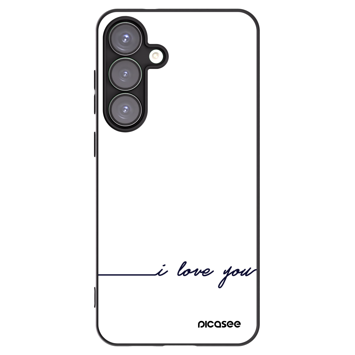 Picasee crna silikonska maskica za Samsung Galaxy S25+ 5G - I love you
