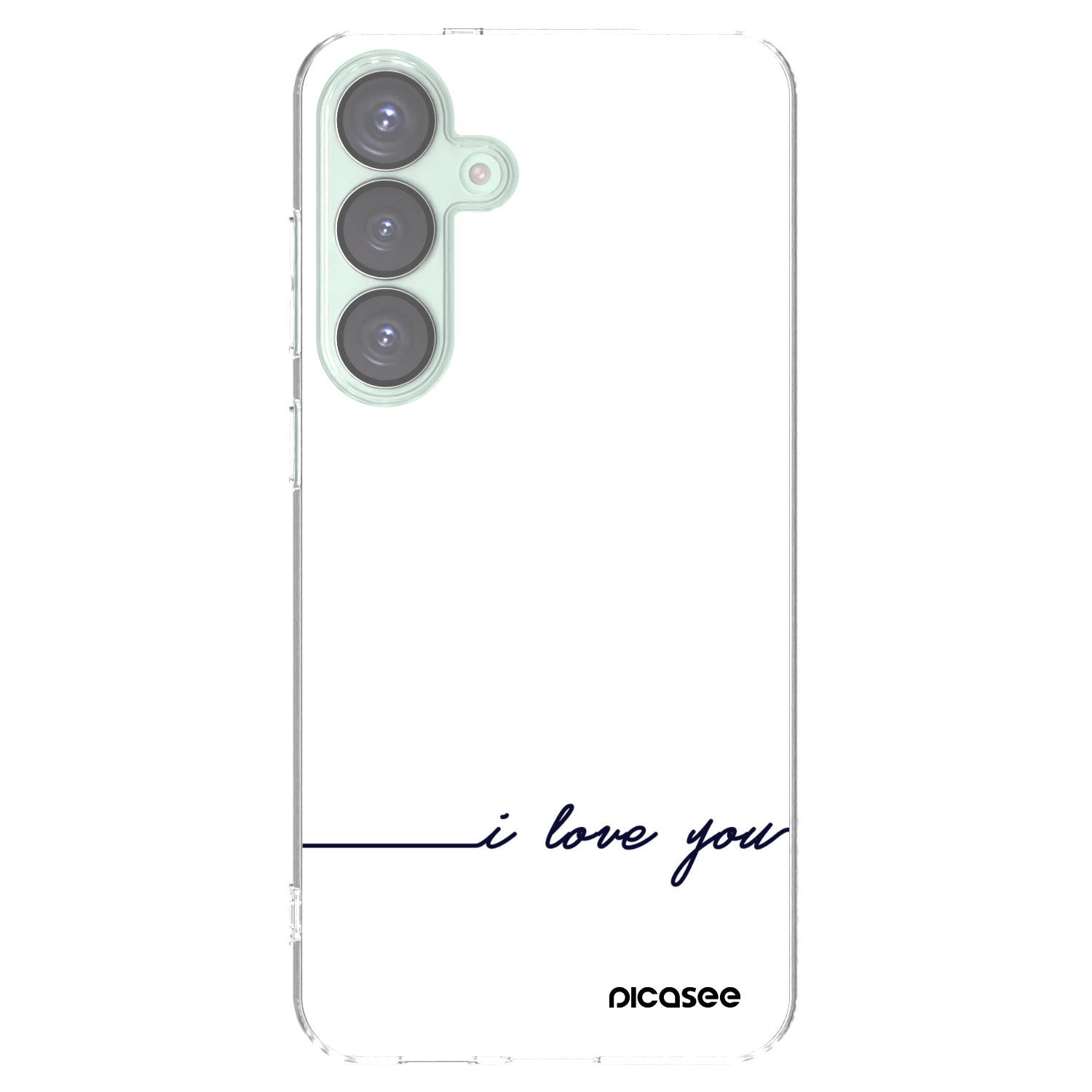 Picasee silikonska prozirna maskica za Samsung Galaxy S25+ 5G - I love you