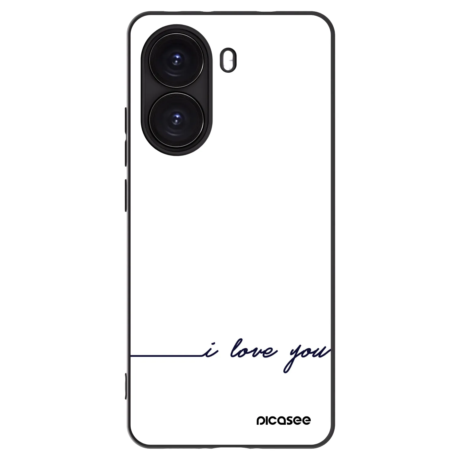 Picasee crna silikonska maskica za Xiaomi Poco X7 Pro 5G - I love you