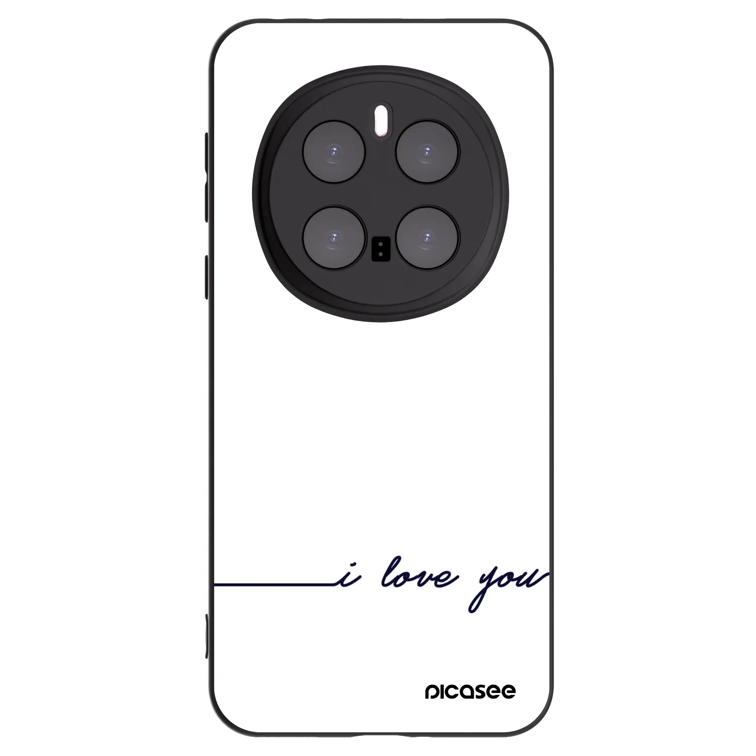 Picasee crna silikonska maskica za Honor Magic7 Pro 5G - I love you