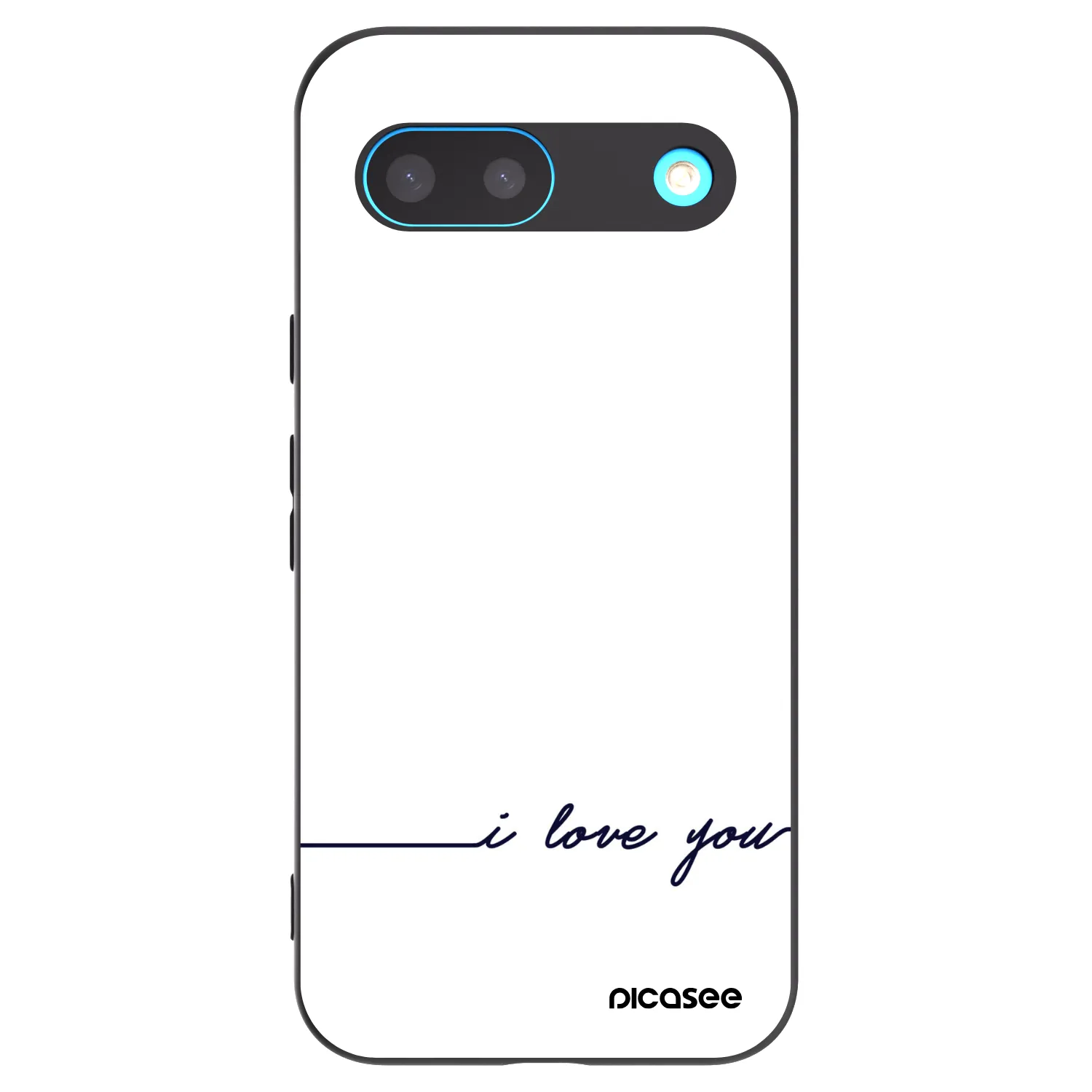 Picasee crna silikonska maskica za Google Pixel 8 - I love you