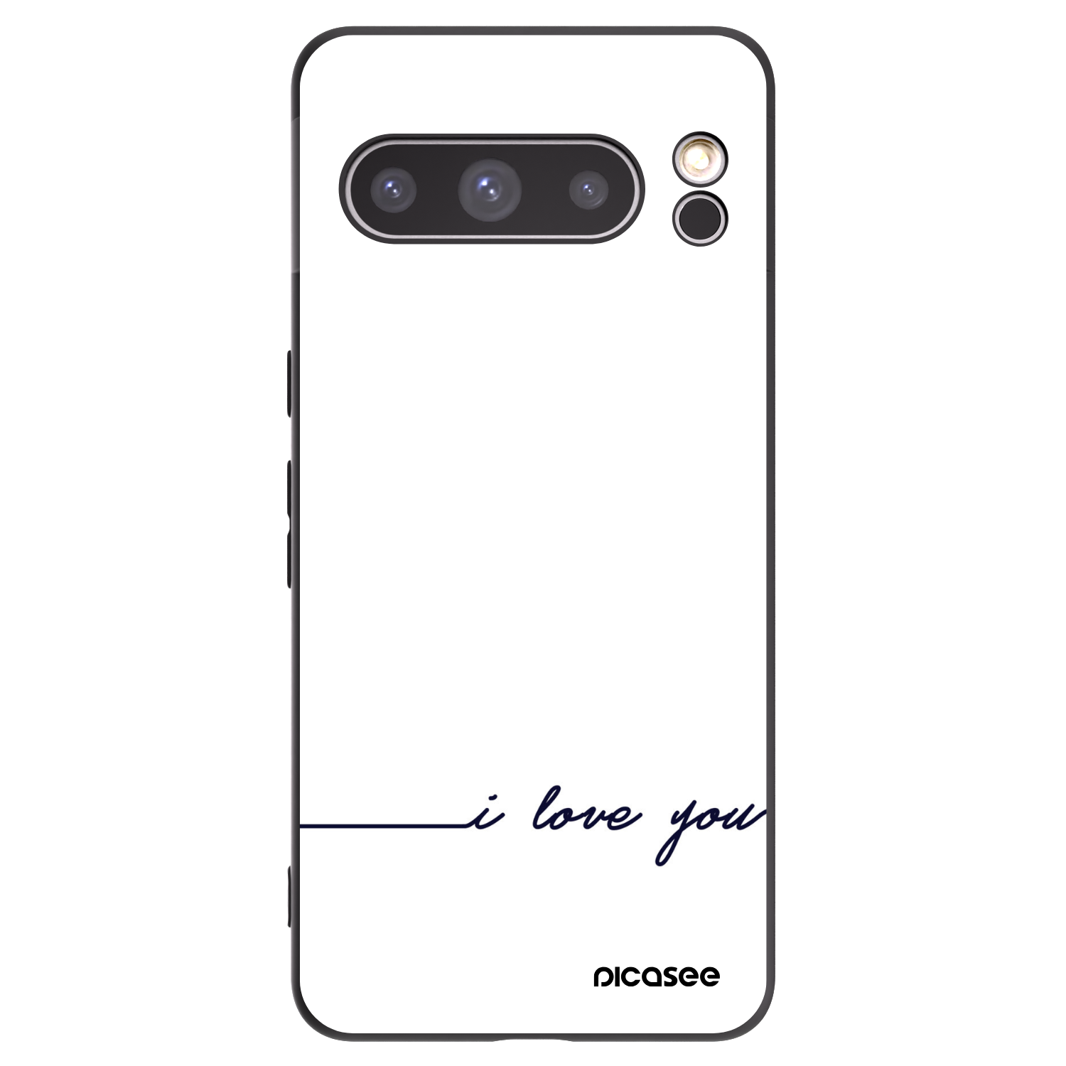 Picasee crna silikonska maskica za Google Pixel 8 Pro - I love you