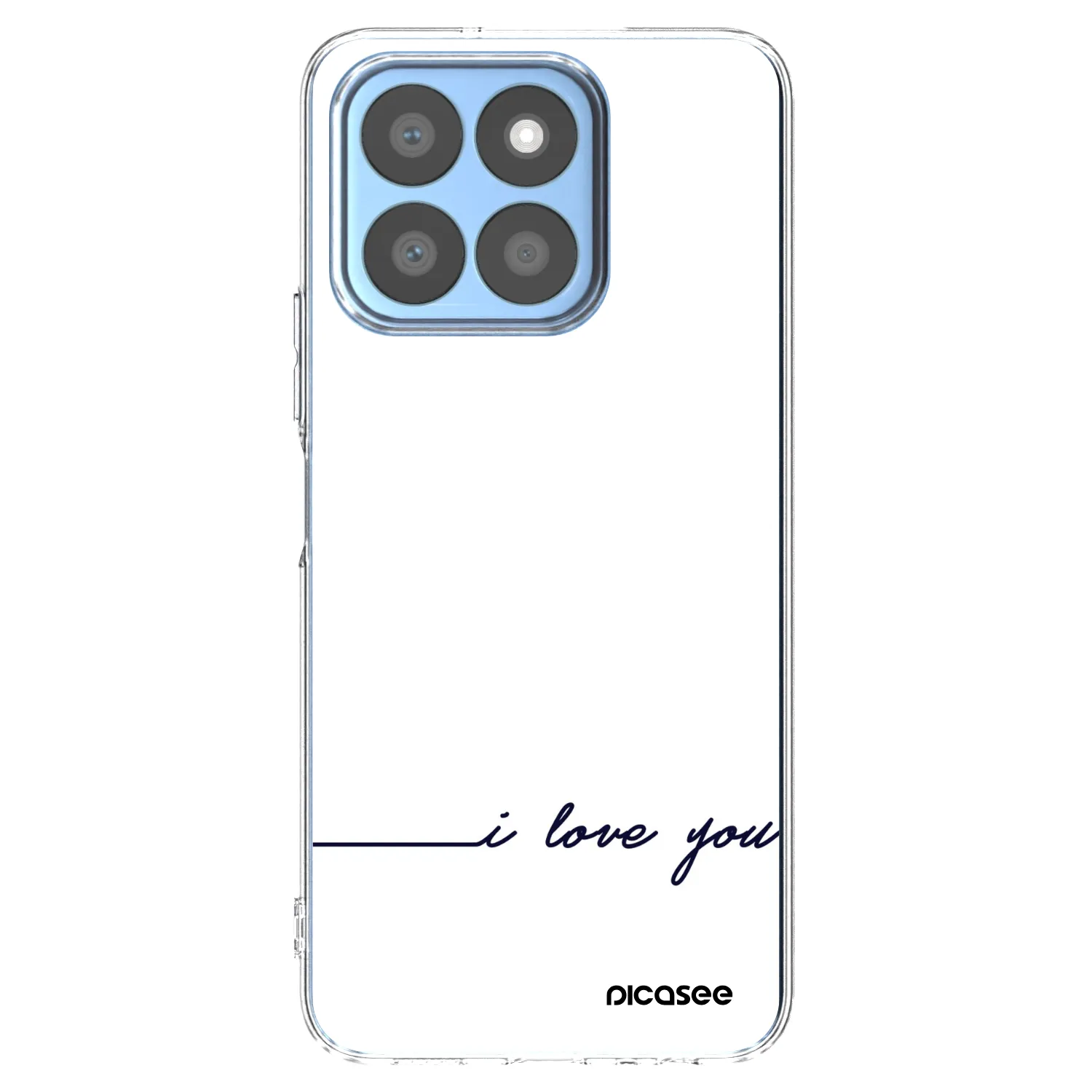 Picasee silikonska prozirna maskica za Honor X8c - I love you