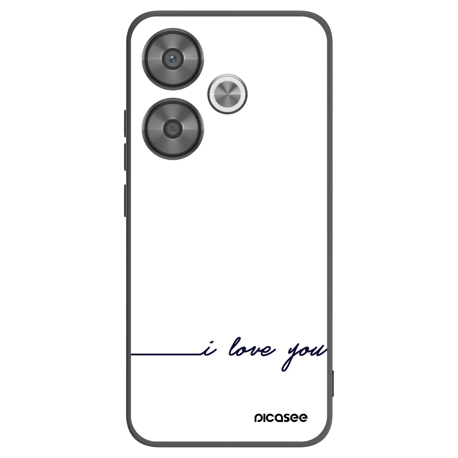 Picasee crna silikonska maskica za Xiaomi Poco F6 - I love you