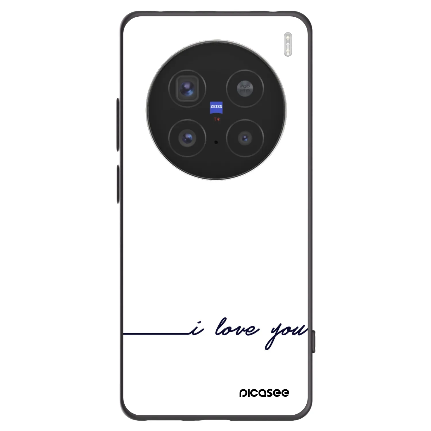 Picasee crna silikonska maskica za Vivo X200 Pro - I love you