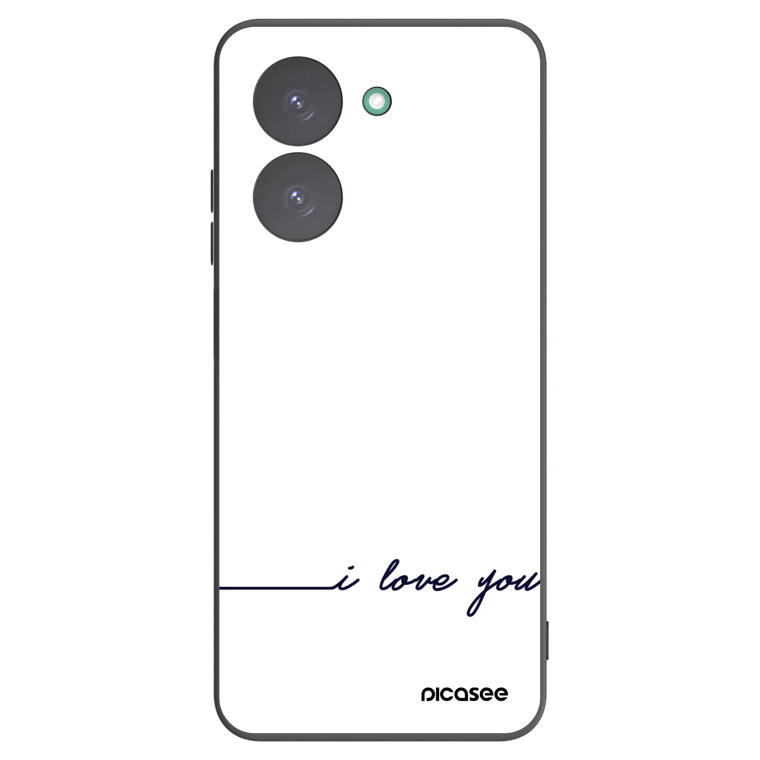 Picasee crna silikonska maskica za Xiaomi Redmi A5 - I love you