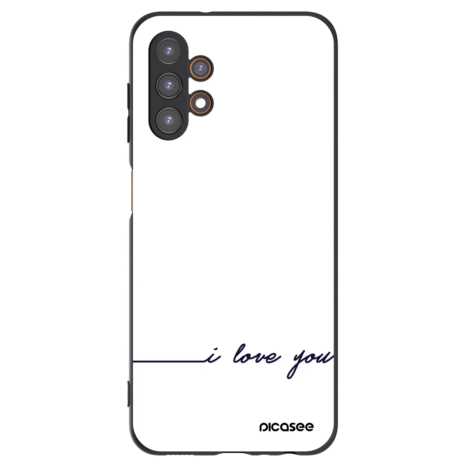 Picasee crna silikonska maskica za Samsung Galaxy A13 5G - I love you