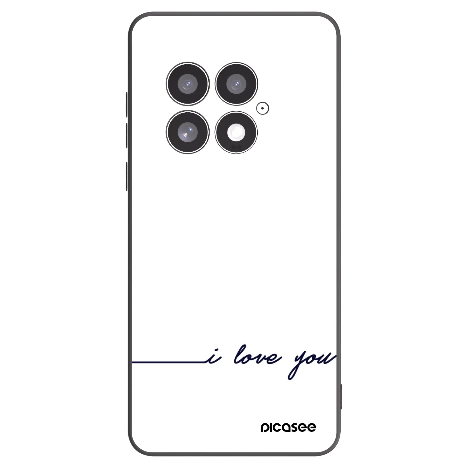 Picasee crna silikonska maskica za OnePlus 13 5G - I love you